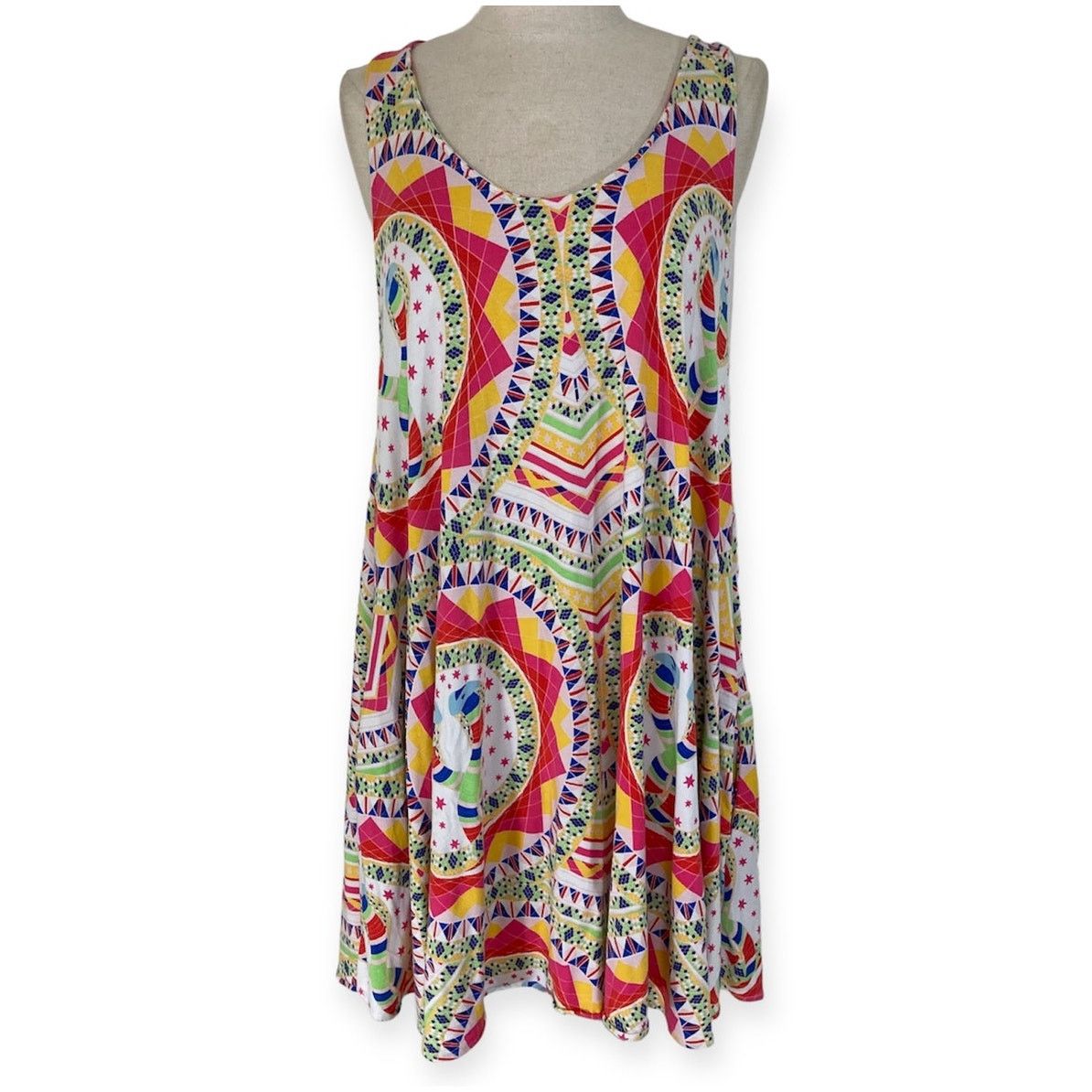 Mara Hoffman Mara Hoffmann tank dress swim cover up multicolor beach wear Size ONE SIZE - 9 Thumbnail