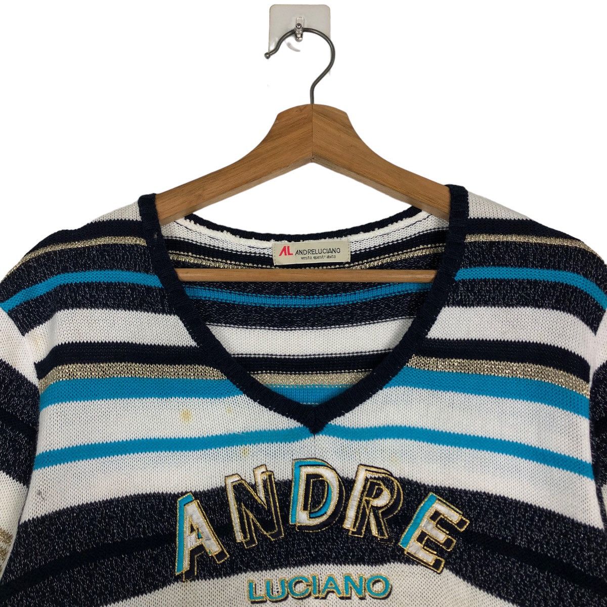 Japanese Brand 🔥90’s Knit Sweatshirt Andreluciano Japan Issey Miyake Size US M / EU 48-50 / 2 - 7 Thumbnail
