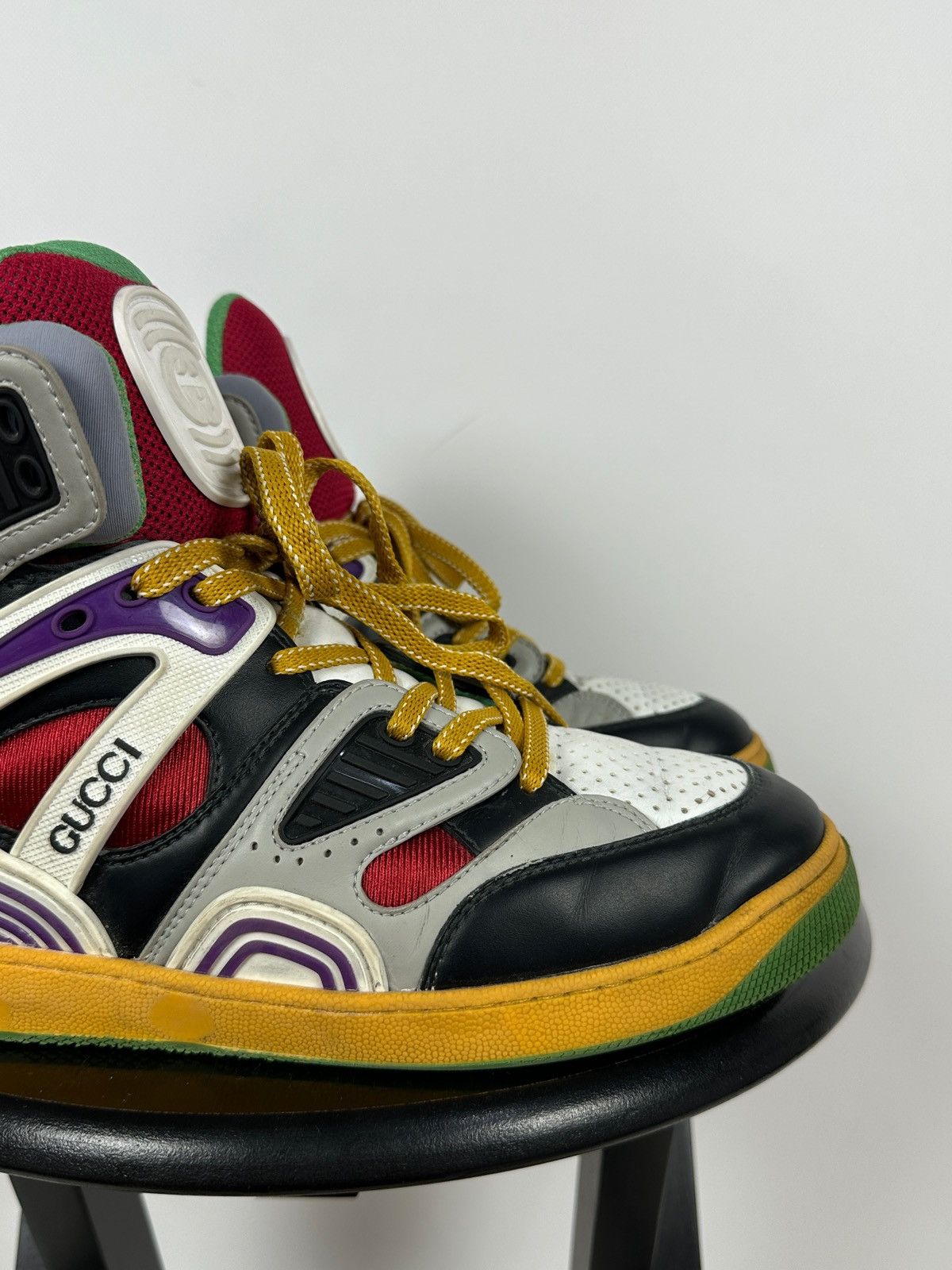 Gucci Gucci Basket Hi Top Sneakers Size US 8.5 / EU 41-42 - 11 Thumbnail