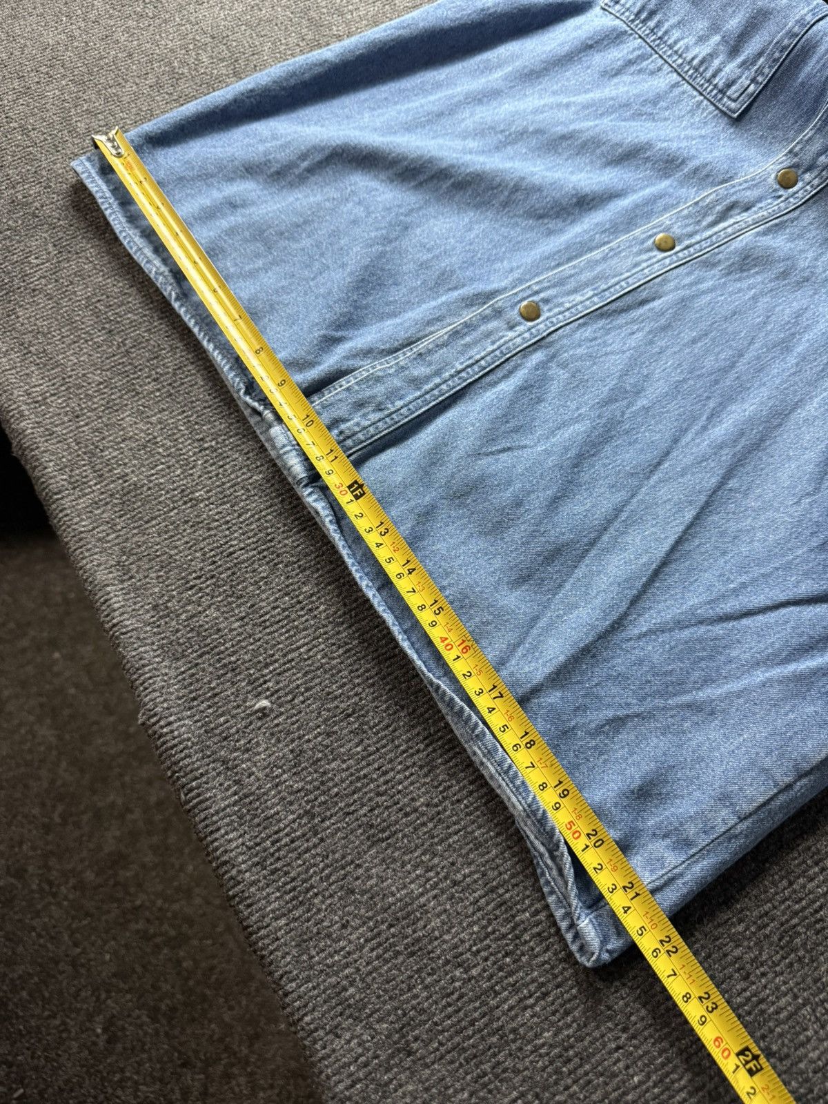 Vintage 90s Vintage Jacques Lorant Denim Cowboy Western Chain Shirt Size US XL / EU 56 / 4 - 16 Thumbnail