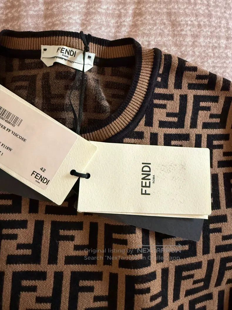 Fendi Fendi Old flower letter sweater Size S / US 4 / IT 40 - 4 Thumbnail