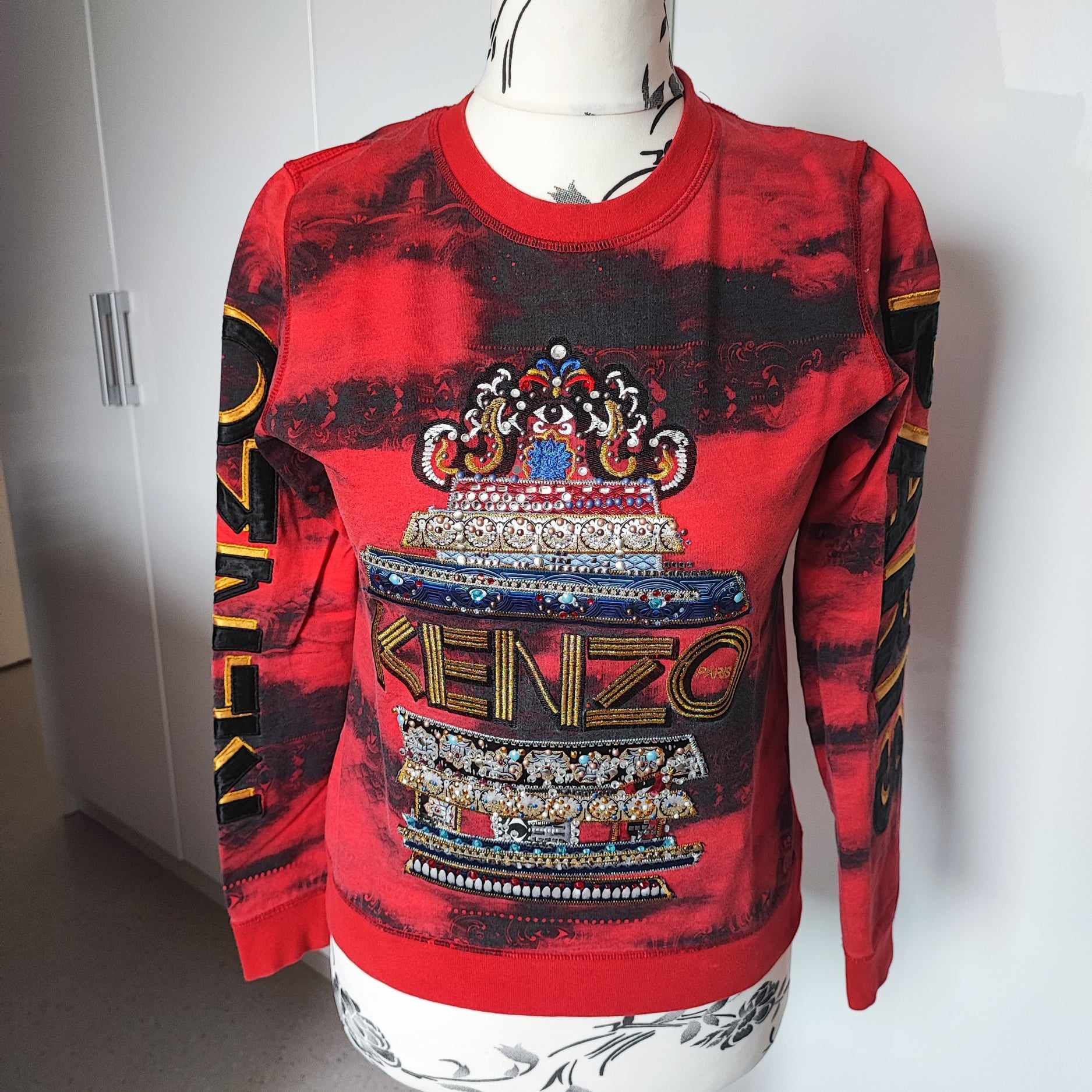Kenzo Kenzo Pagoda Embroidered Sweatshirt Size M / US 6-8 / IT 42-44 - 1 Thumbnail
