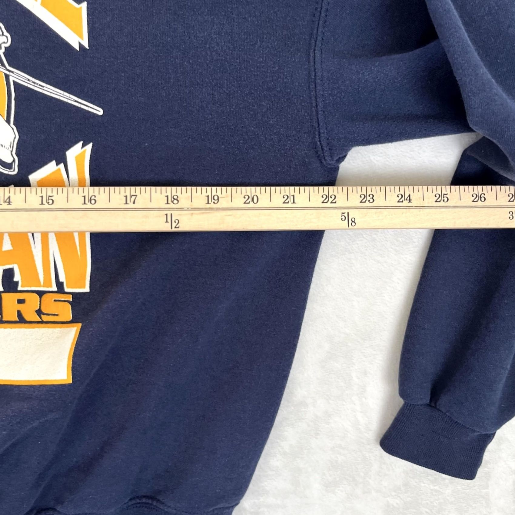 Jerzees VINTAGE Stockdale Christian Crusaders Sweatshirt Mens L Blue Graphic Print Jerzees NuBlend Crew Neck Pullover Size US L / EU 52-54 / 3 - 6 Thumbnail