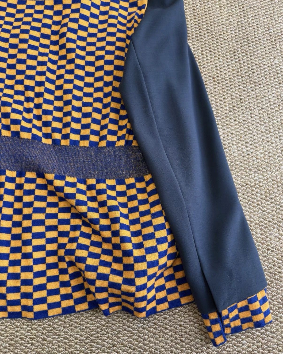 Kiko Kostadinov KIKO KOSTADINOV 23AW Runway Off-White Check Blazer K23 Size US S / EU 44-46 / 1 - 8 Thumbnail