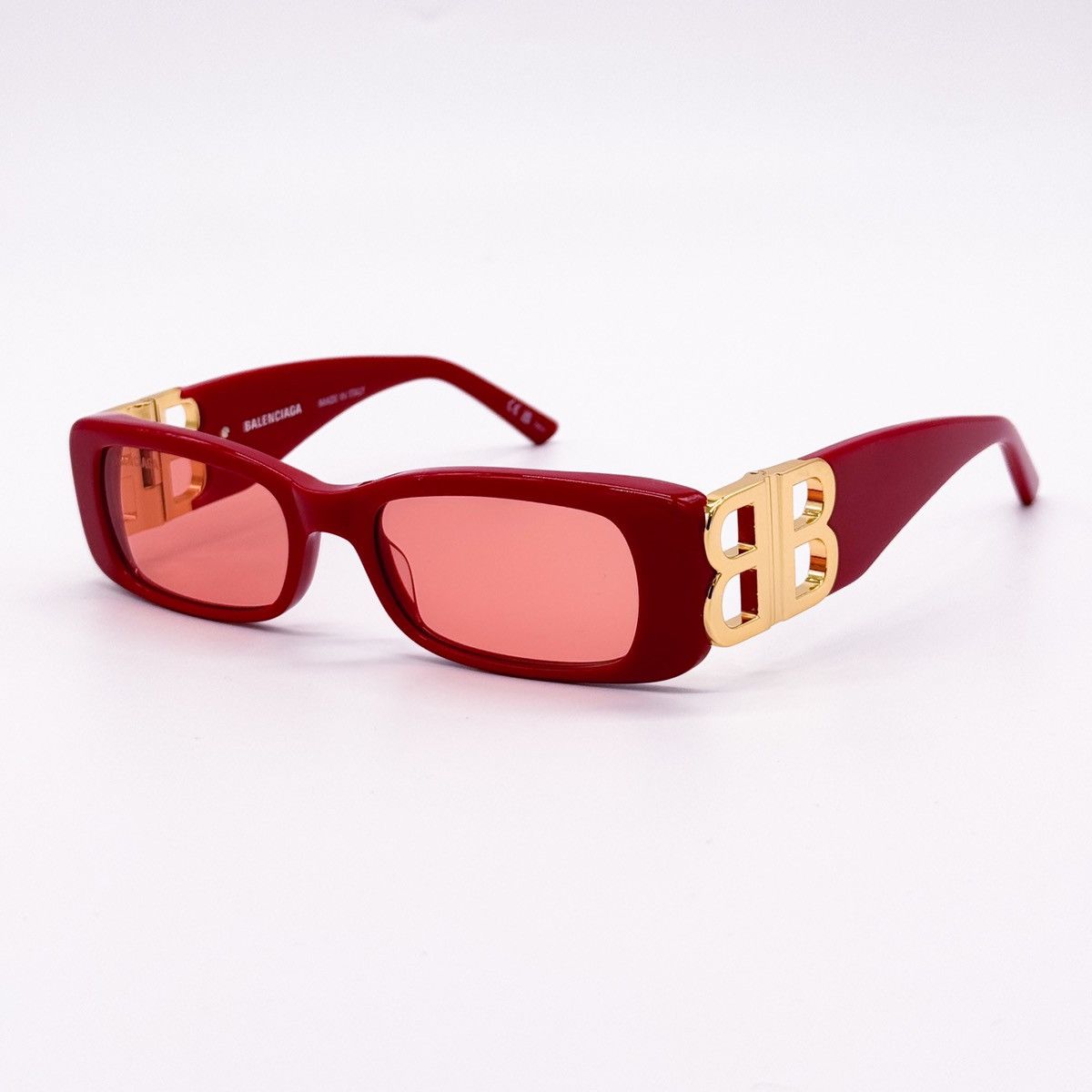 image of New Balenciaga Sunglasses Bb0096S 003 Red Women Sunglasses