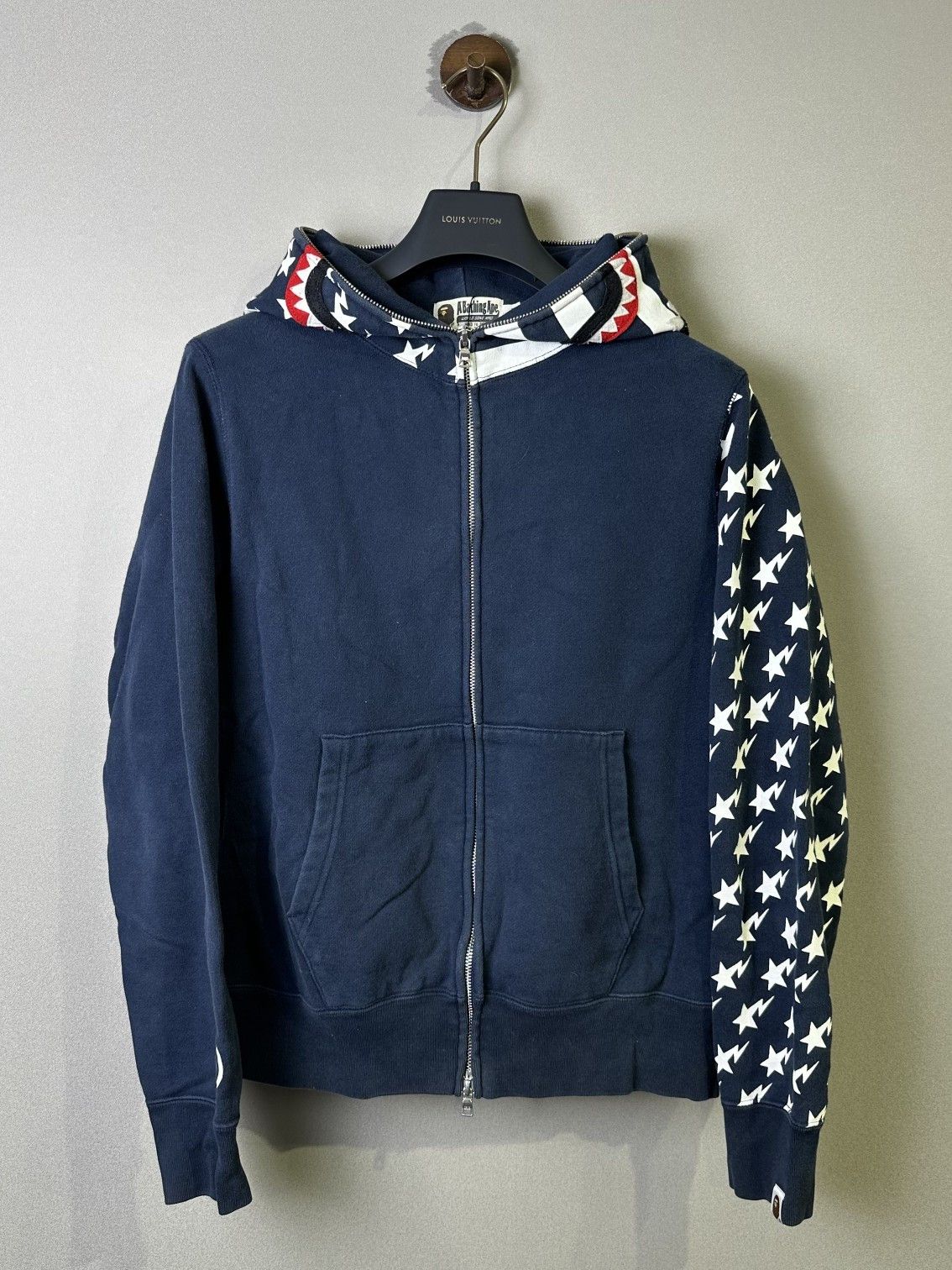 Bape A BATHING APE Star Pattern Full Zip Hoodie M Size US M / EU 48-50 / 2 - 1 Thumbnail