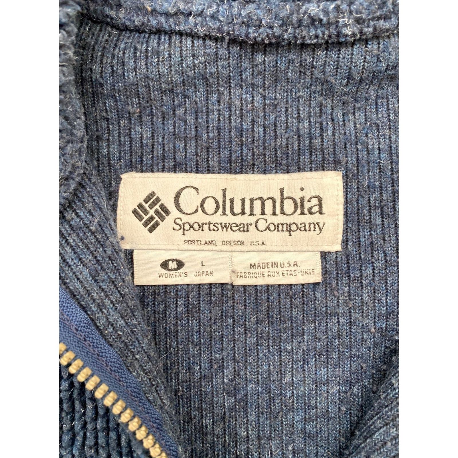 Vintage VINTAGE Columbia Jacket womens 90s Full Zip Fleece Made in USA Blue Size M Womens 90s USA Theme/Pattern: Solid, Hiking, Casual Size M / US 6-8 / IT 42-44 - 6 Thumbnail