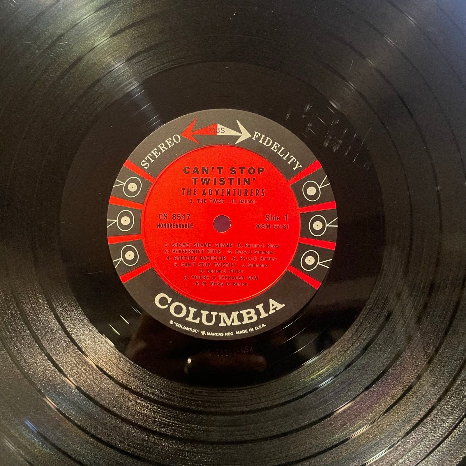 Columbia The Adventurers - Ain't Stop Twistin LP vintage vinyl record Size ONE SIZE - 4 Thumbnail