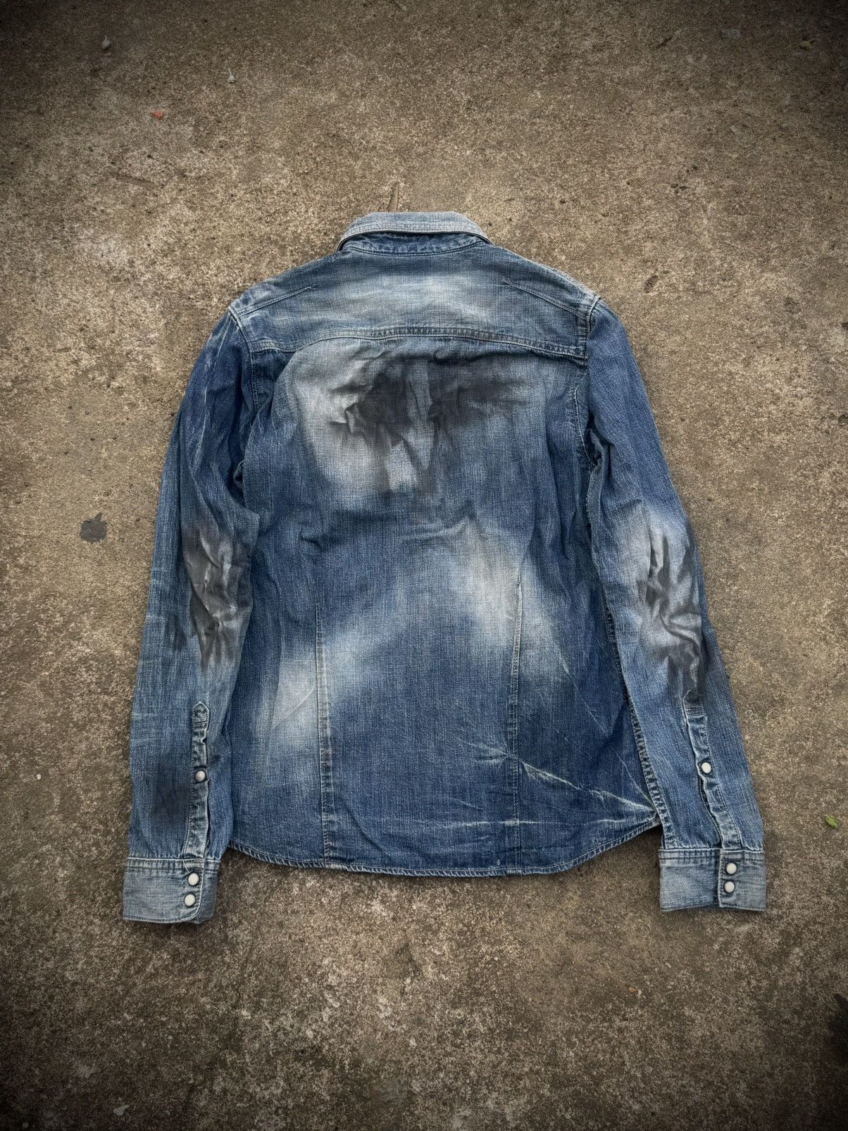 Tornado Mart FUGA Denim Distressed Button Size US M / EU 48-50 / 2 - 2 Thumbnail
