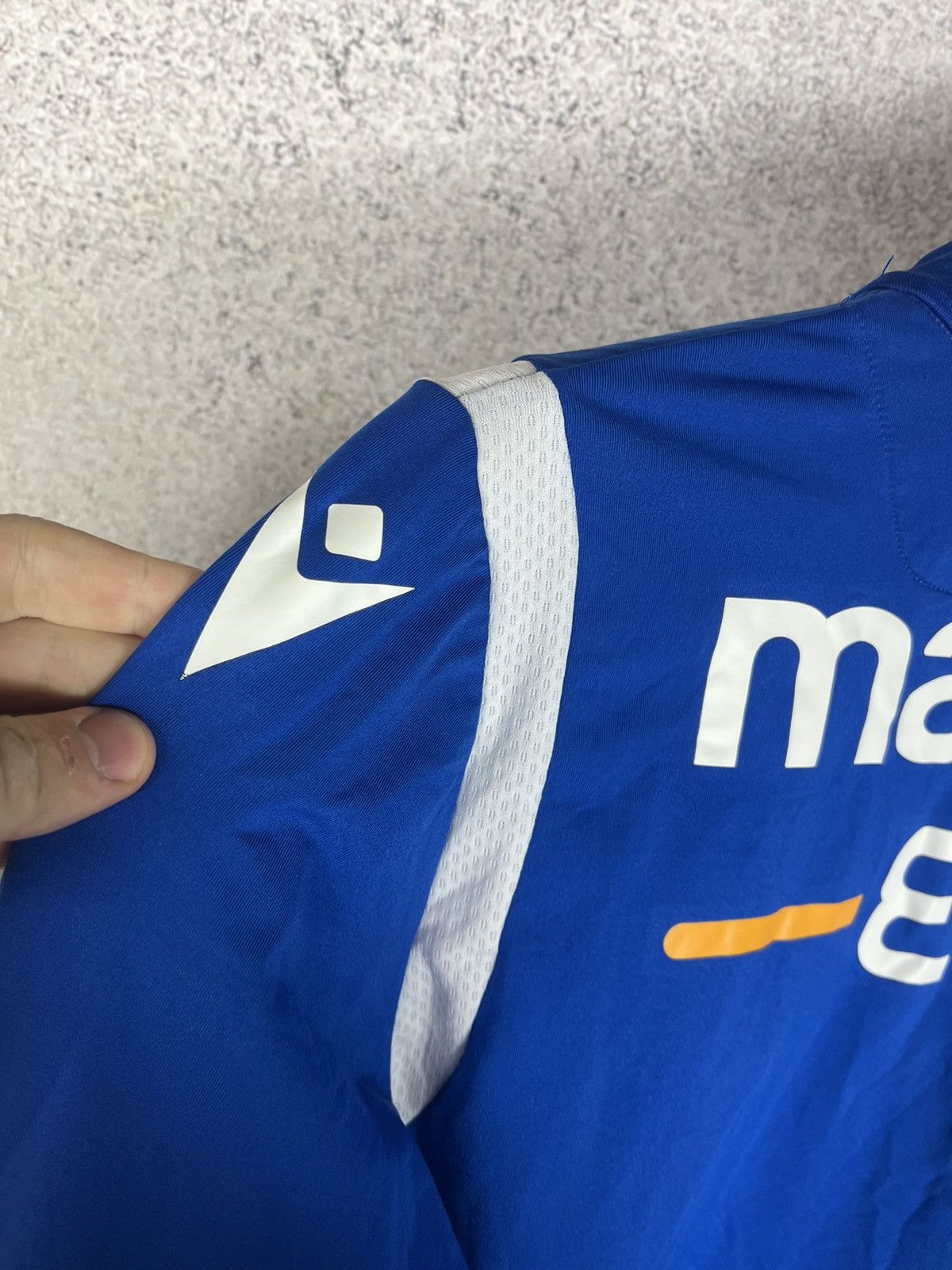 Macron Rare! Karlsruher KSC soccer Track Top Football Sweatshirt Size US S / EU 44-46 / 1 - 7 Thumbnail