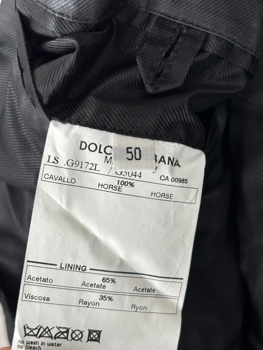 Dolce & Gabbana 2000s Dolce & Gabbana Biker White Faded Leather Jacket Size US M / EU 48-50 / 2 - 13 Thumbnail