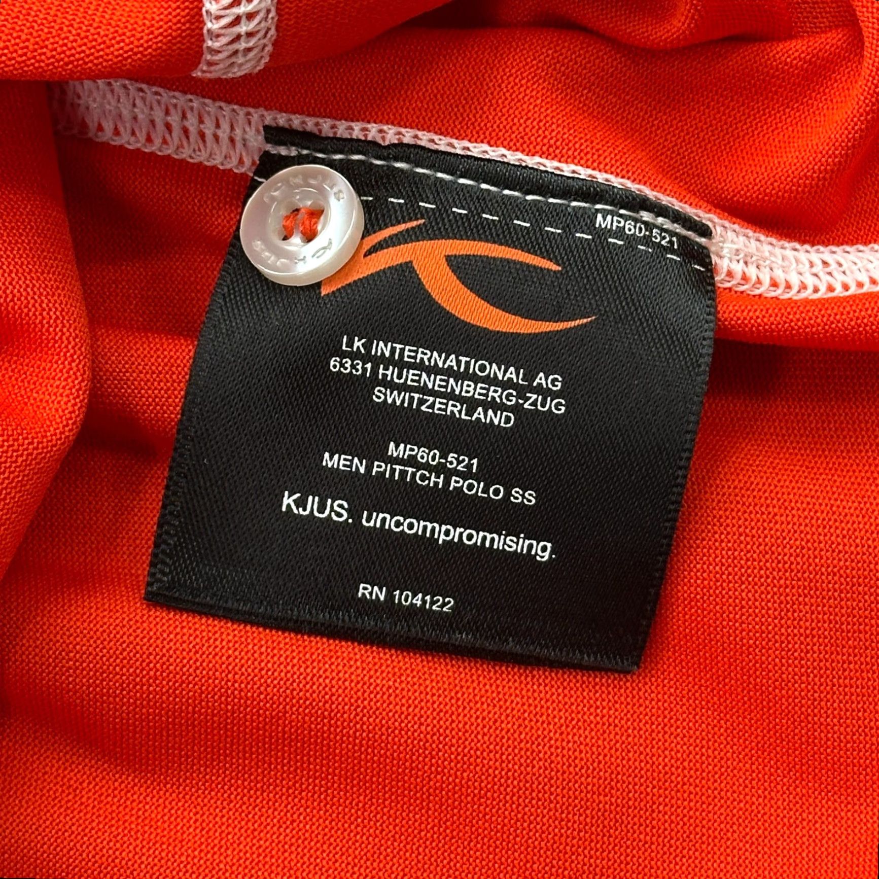KJUS KJUS Polo Shirt Mens L Orange Lightweight Performance Logo Casual Golf Size US L / EU 52-54 / 3 - 5 Thumbnail