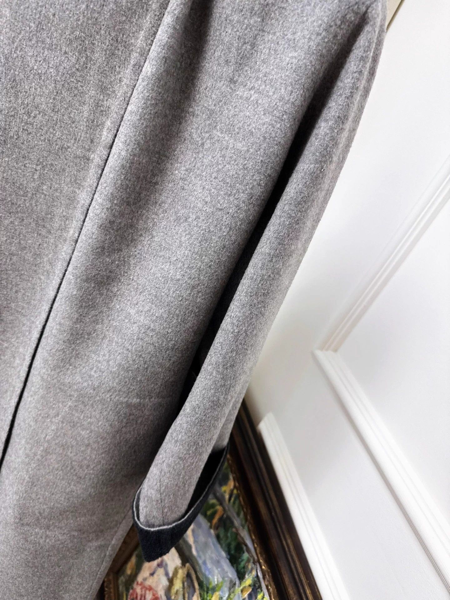 Hermes new Hermes gray/charcoal lined 1 button hooded coat belt 34 Size XS / US 0-2 / IT 36-38 - 5 Thumbnail