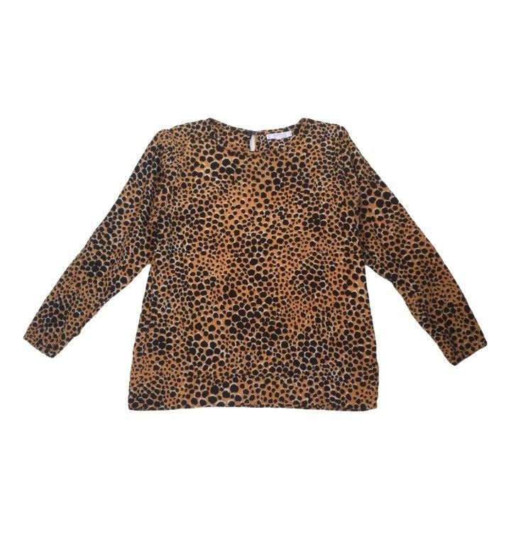 Yves Saint Laurent YSL Rive Gauche Vintage x Nan Duskin Leopard Top Blouse Size M / US 6-8 / IT 42-44 - 1 Thumbnail