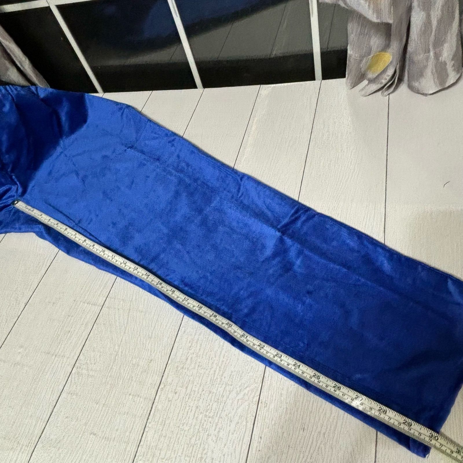 Other Woman Within Blue Velour Straight Leg Pants Size 20W NWT Size 42" / US 20 - 7 Thumbnail