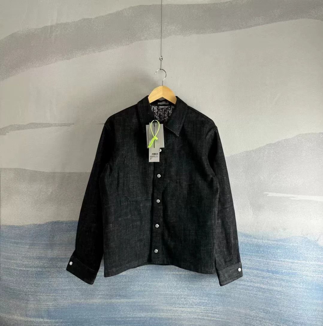 Dior Dior SS22 Oblique Lined Denim Overshirt Size US XS / EU 42 / 0 - 1 Thumbnail
