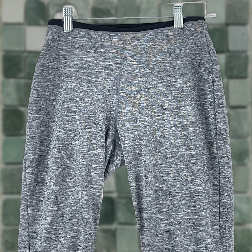 Prana prAna Gray Pull On Calf Length Leggings Womens Activewear Stretch Size Small Size 42" / US 20 - 1 Thumbnail