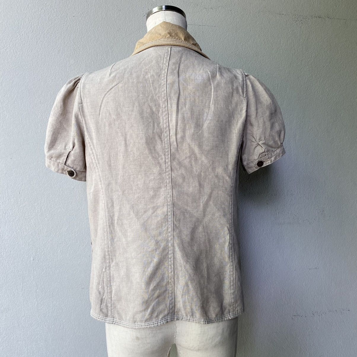 Kapital KAPITAL Vintage Double-Breasted Puff Sleeve Jacket Size XS / US 0-2 / IT 36-38 - 23 Thumbnail