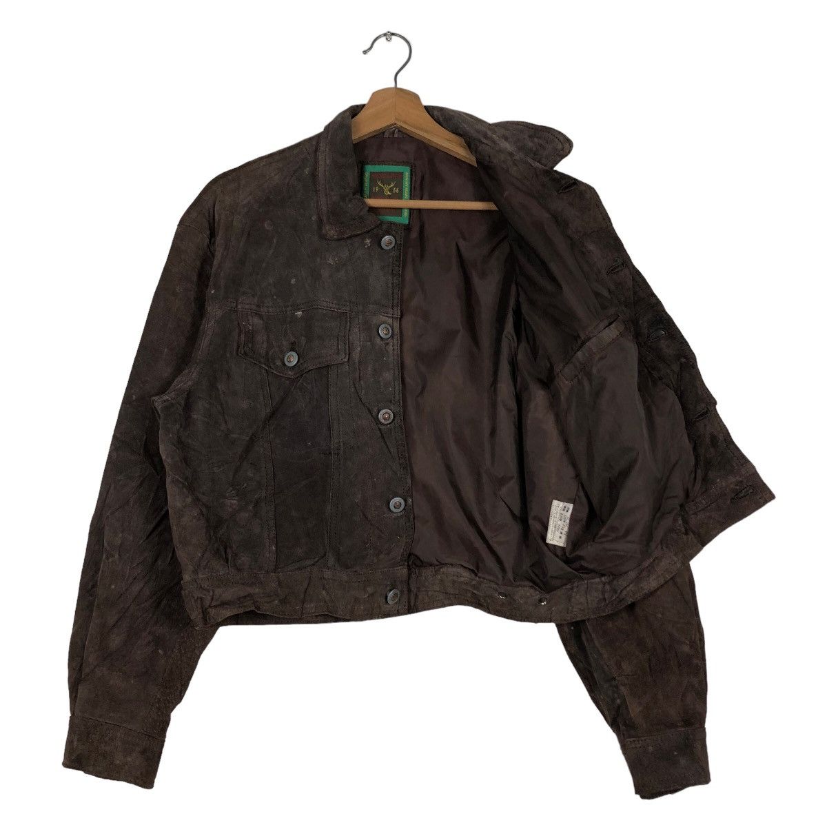 Japanese Brand 🔥Vintage Biker Fly Leather Jacket Sunvalley Japan Made Size US M / EU 48-50 / 2 - 11 Thumbnail