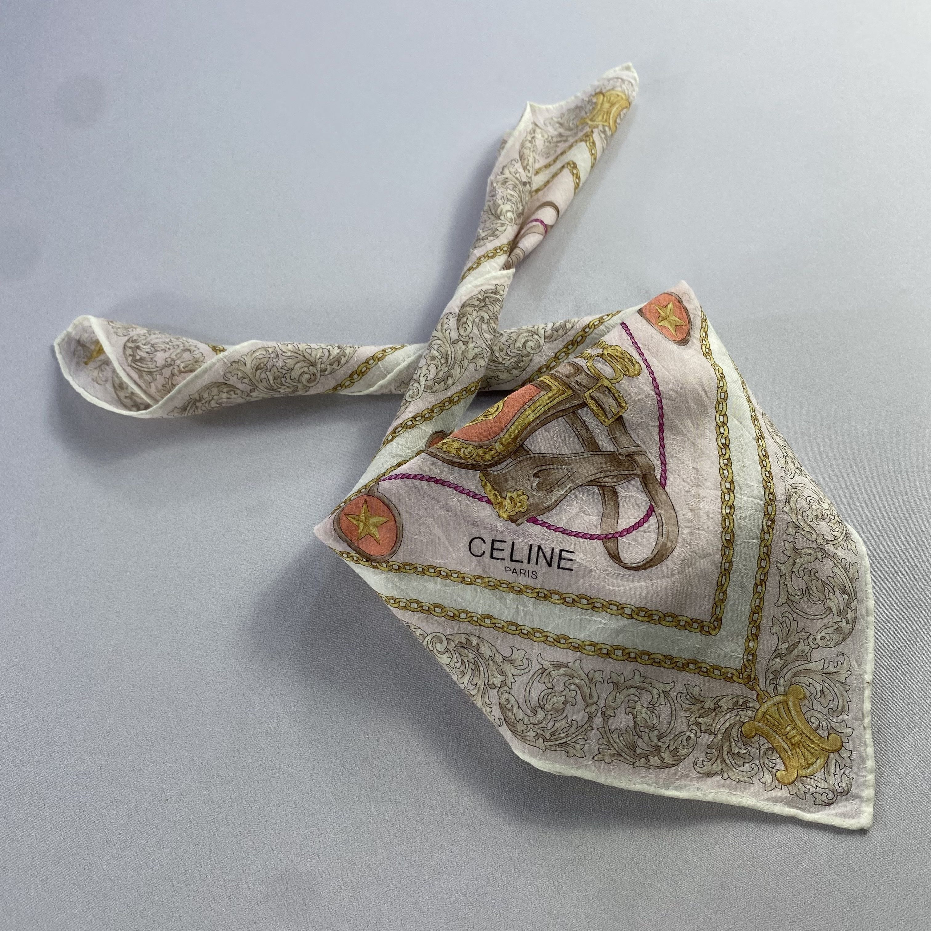 Celine × Vintage Celine Bandana/ Handkerchief / Neckerchief Size ONE SIZE - 2 Thumbnail