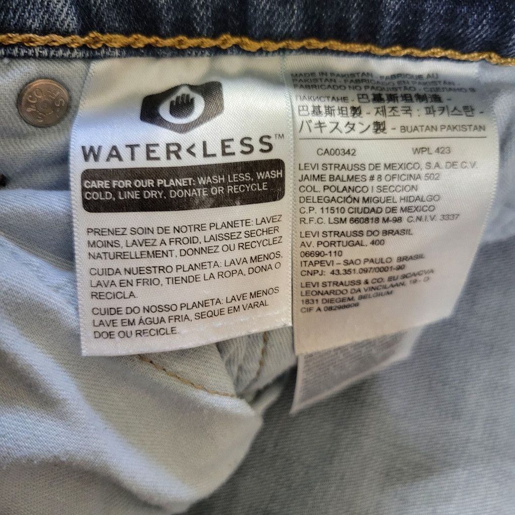 Levi's Levi's 514 Straight Leg Blue Cotton Elastane Blend Size US 36 / EU 52 - 9 Thumbnail