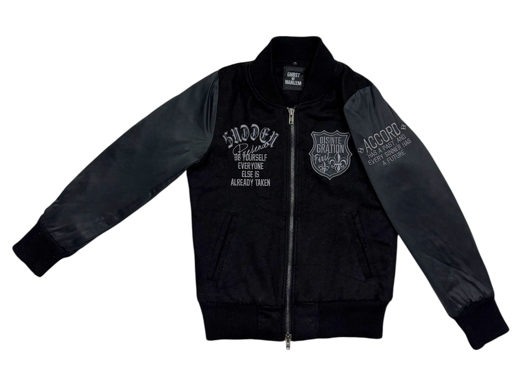 Japanese Brand Ghost Of Harlem Skull Wool Varsity Jacket Size US S / EU 44-46 / 1 - 3 Thumbnail
