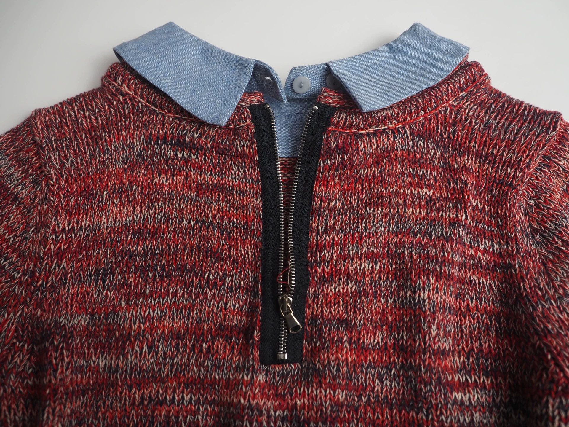 Carven CARVEN Red Cropped Sweater, Size S Size S / US 4 / IT 40 - 4 Thumbnail