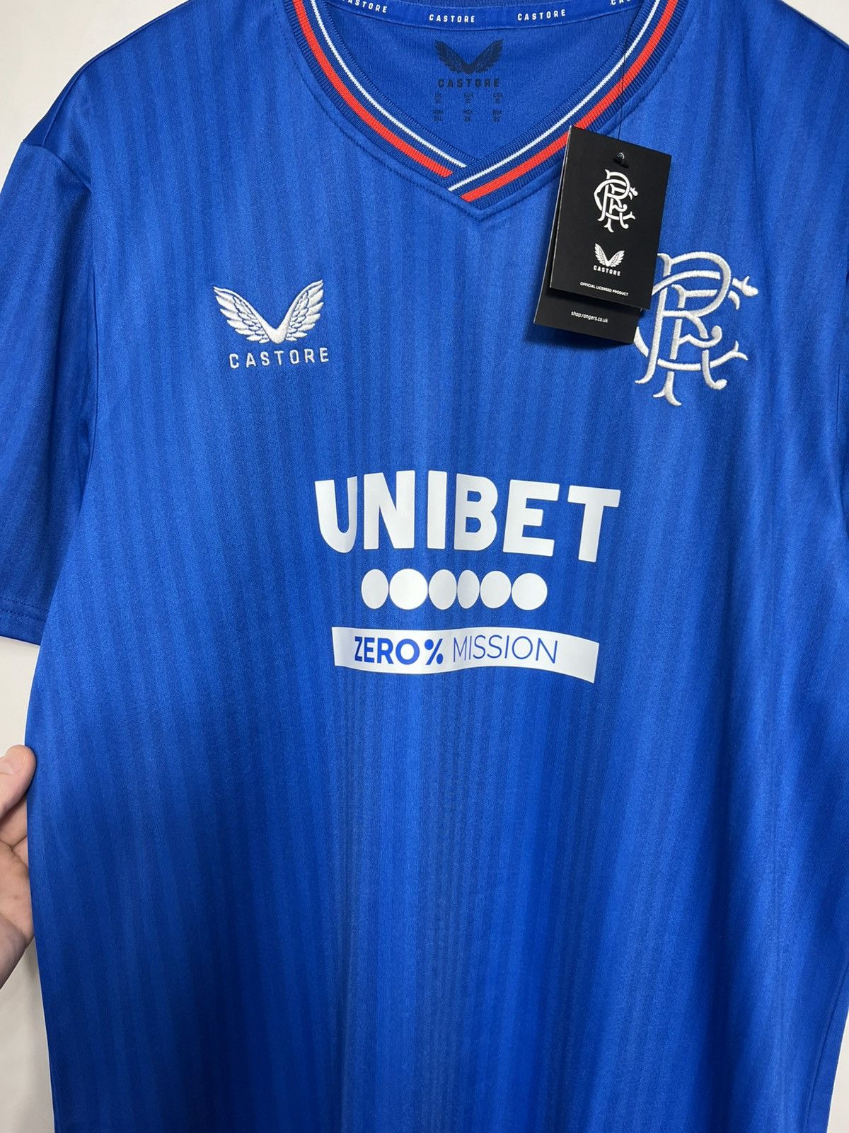 Castore Castore Glasgow Rangers 2023/24 Football Soccer Jersey Size US XL / EU 56 / 4 - 4 Thumbnail