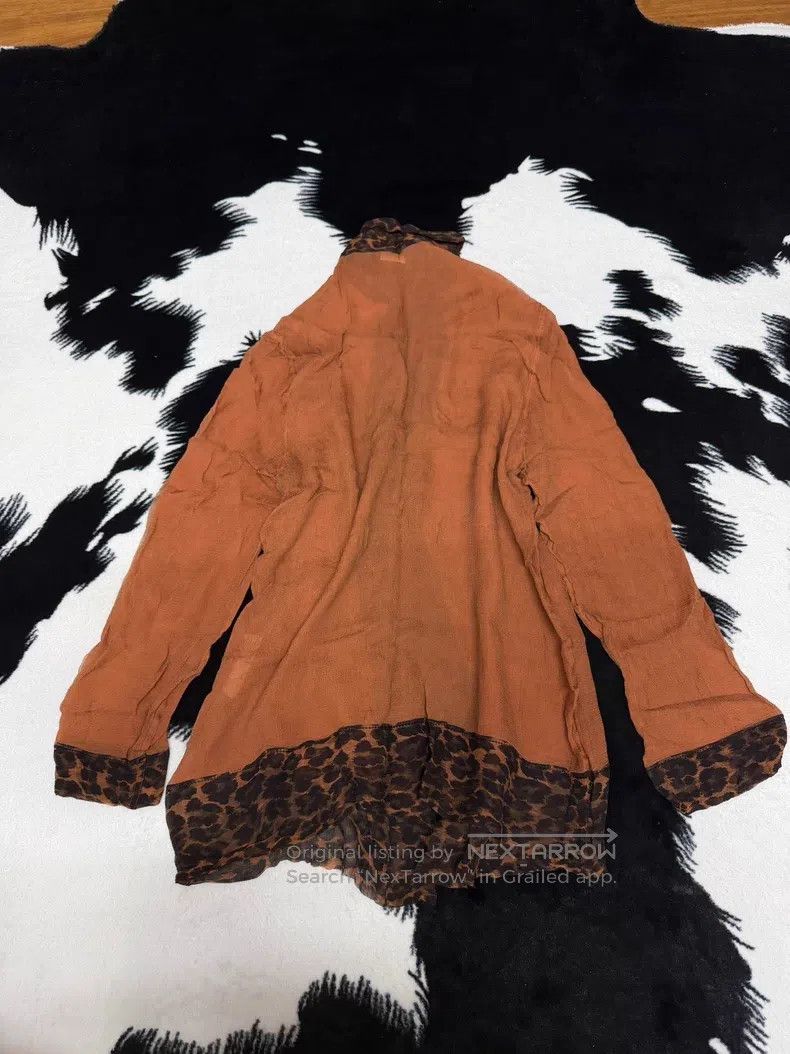 Loewe Loewe 100% Silk 90s Leopard Pattern Dirty Orange Shirt Size M / US 6-8 / IT 42-44 - 6 Thumbnail