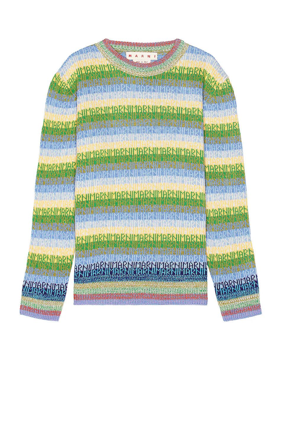 image of Marni O1W1Db10524 Roundneck Sweater In Multicolor, Men's (Size Small)