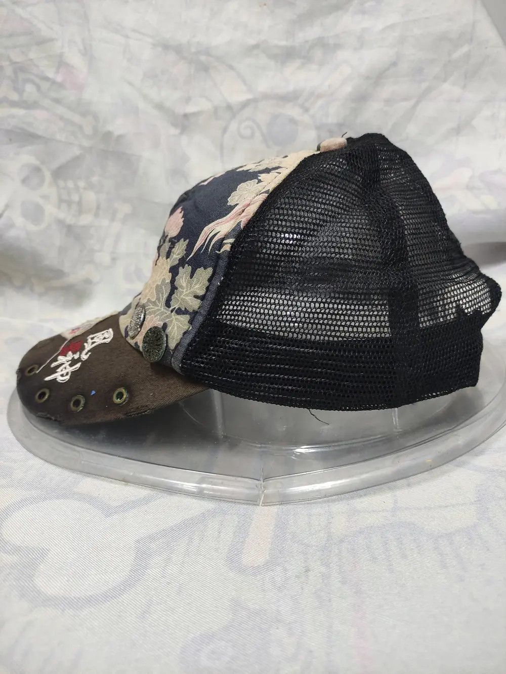 Japanese Brand SUKAJAN JAPANESE ART VINTAGE TRUCKER CAP Size ONE SIZE - 5 Thumbnail