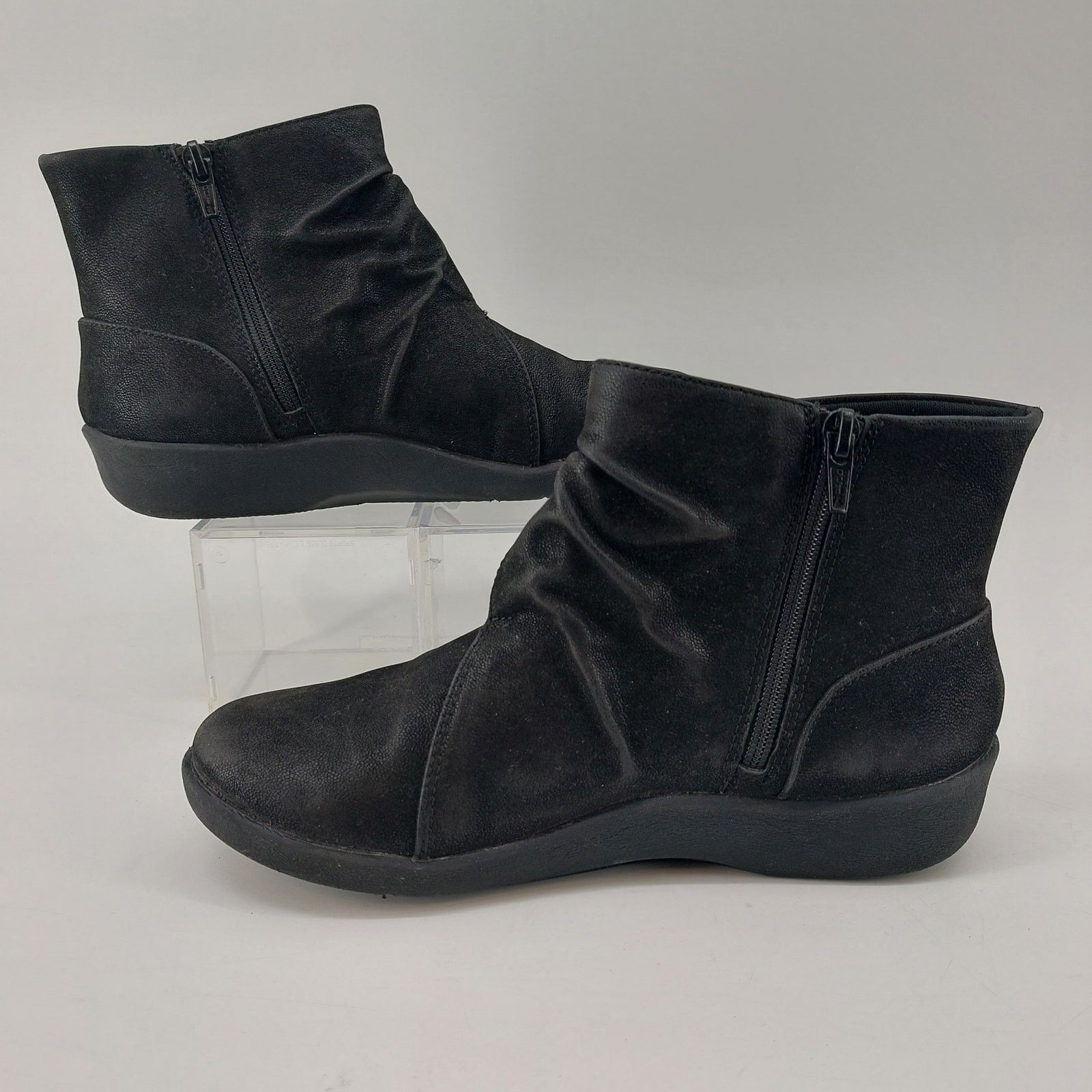 Clarks Clarks Cloudsteppers Booties Sillian Tana Black Side Zip 5.5 Size US 5.5 / IT 35.5 - 2 Thumbnail