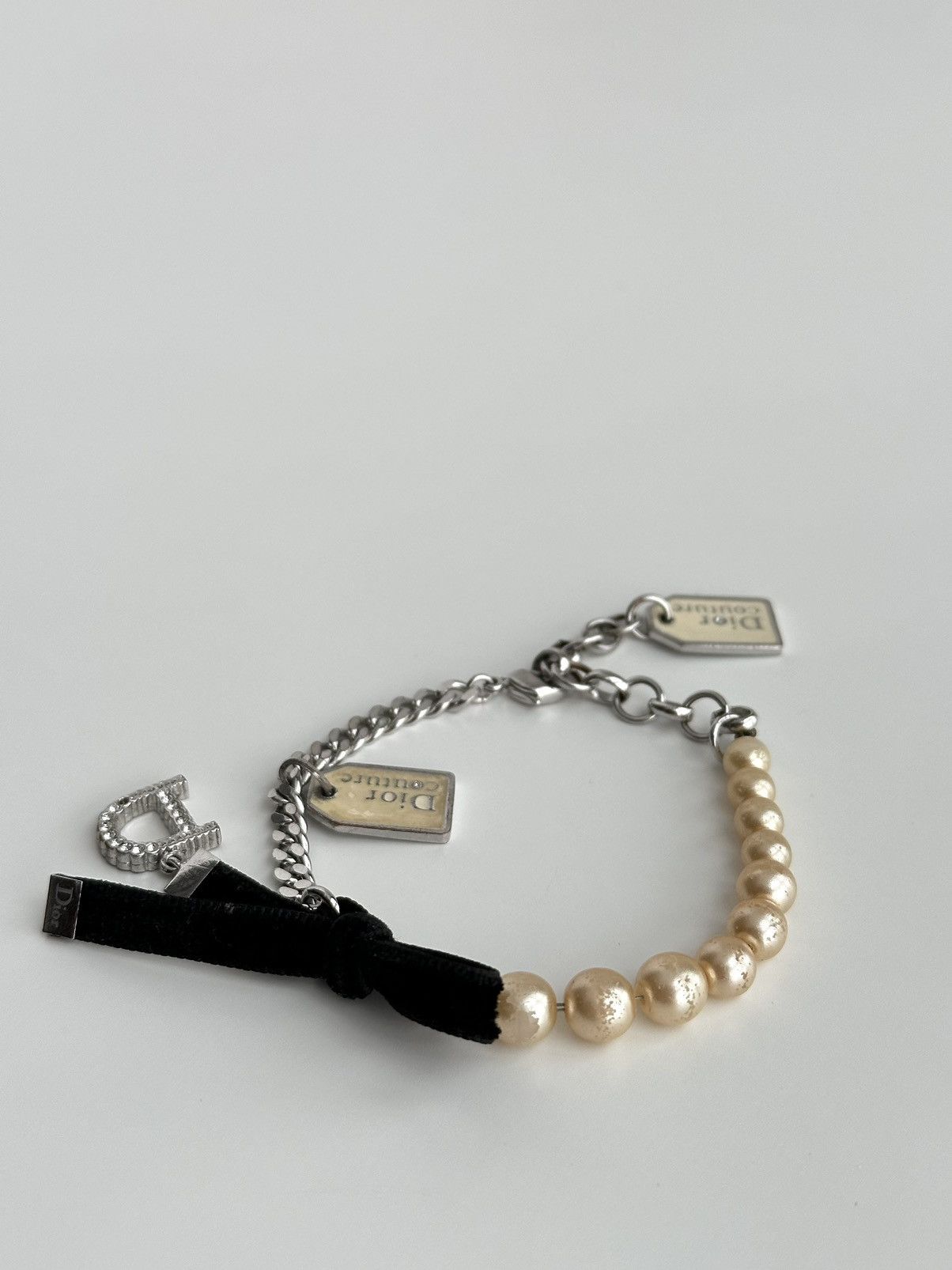 Dior Dior Velvet Bow and Pearl Bracelet by John Galliano Size ONE SIZE - 4 Thumbnail
