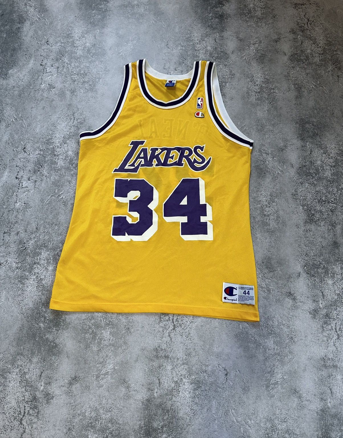 ずっと気になってた Lakers Angeles Los NBA × Champion Shaquille Champion O'Neal ウェア