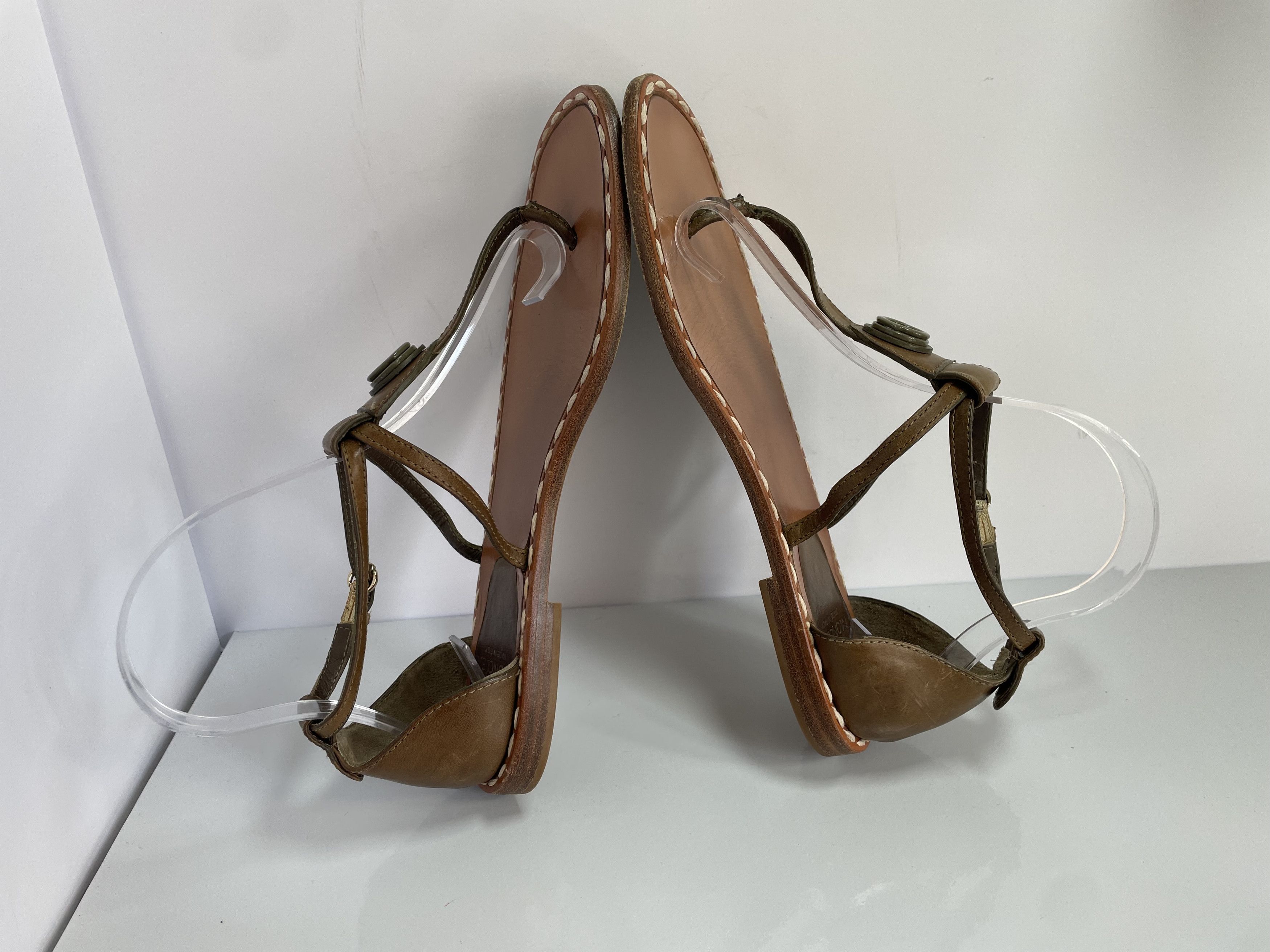 Moncler Moncler leather sandals Size US 7 / IT 37 - 9 Thumbnail