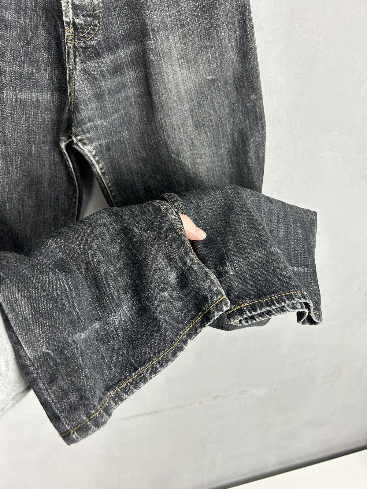 Japanese Brand Vintage Japanese Selvedge Denim Jeans Cinch Back Distressed Size US 31 - 11 Thumbnail