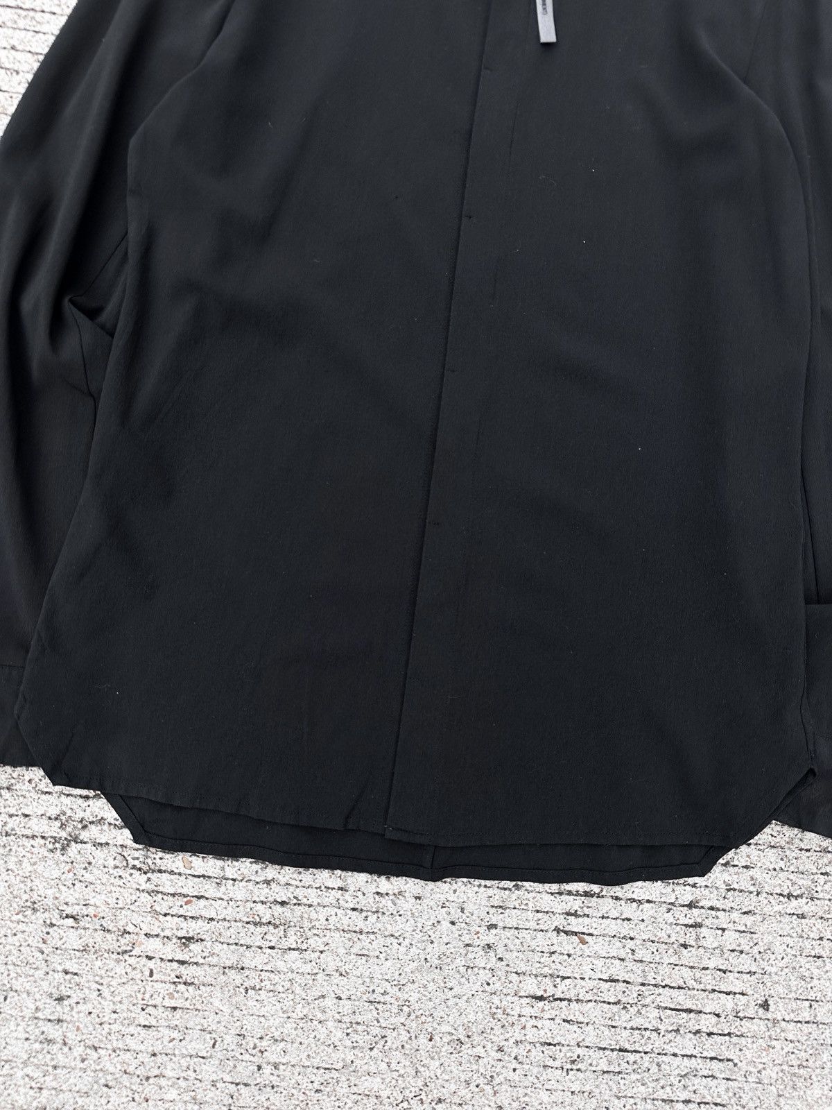 Kazuyuki Kumagai Attachment Attachment Black Ayanasu Concealed Placket Shirts Size US M / EU 48-50 / 2 - 6 Thumbnail