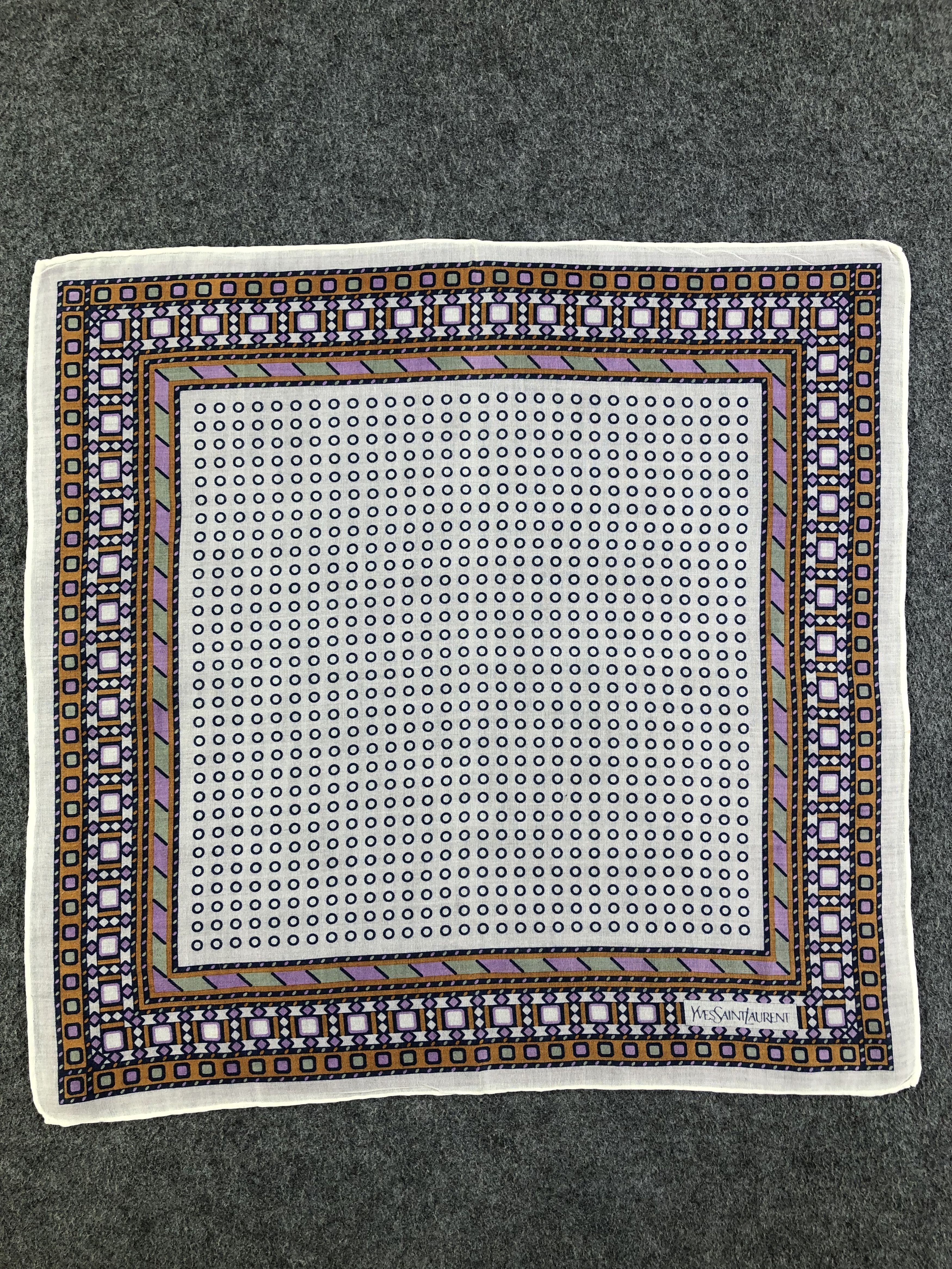 Vintage × Yves Saint Laurent Yves Saint Laurent Handkerchief / Bandana / Neckerchief Size ONE SIZE - 3 Thumbnail