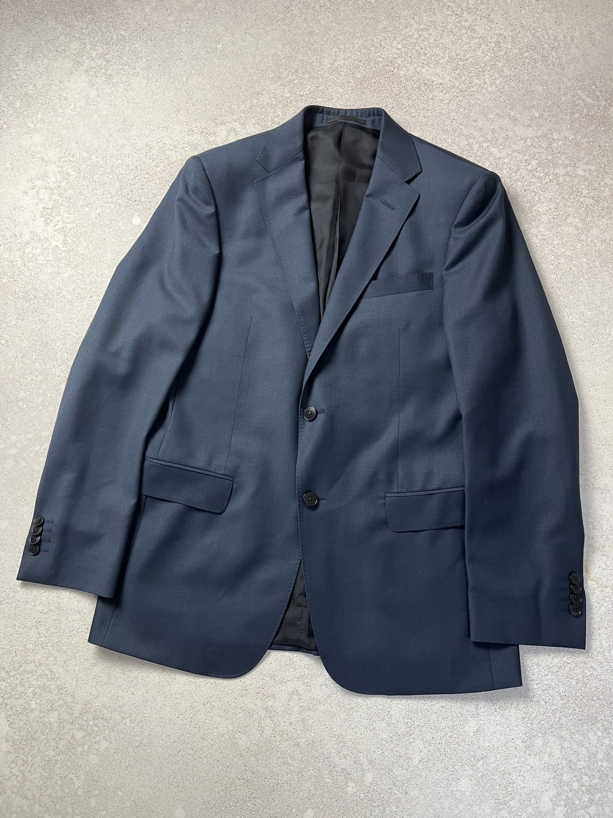 Z Zegna Z Zegna Suit Mens 50R Navy Blue 2 Button Turati Wool Pants Size 50R - 2 Thumbnail
