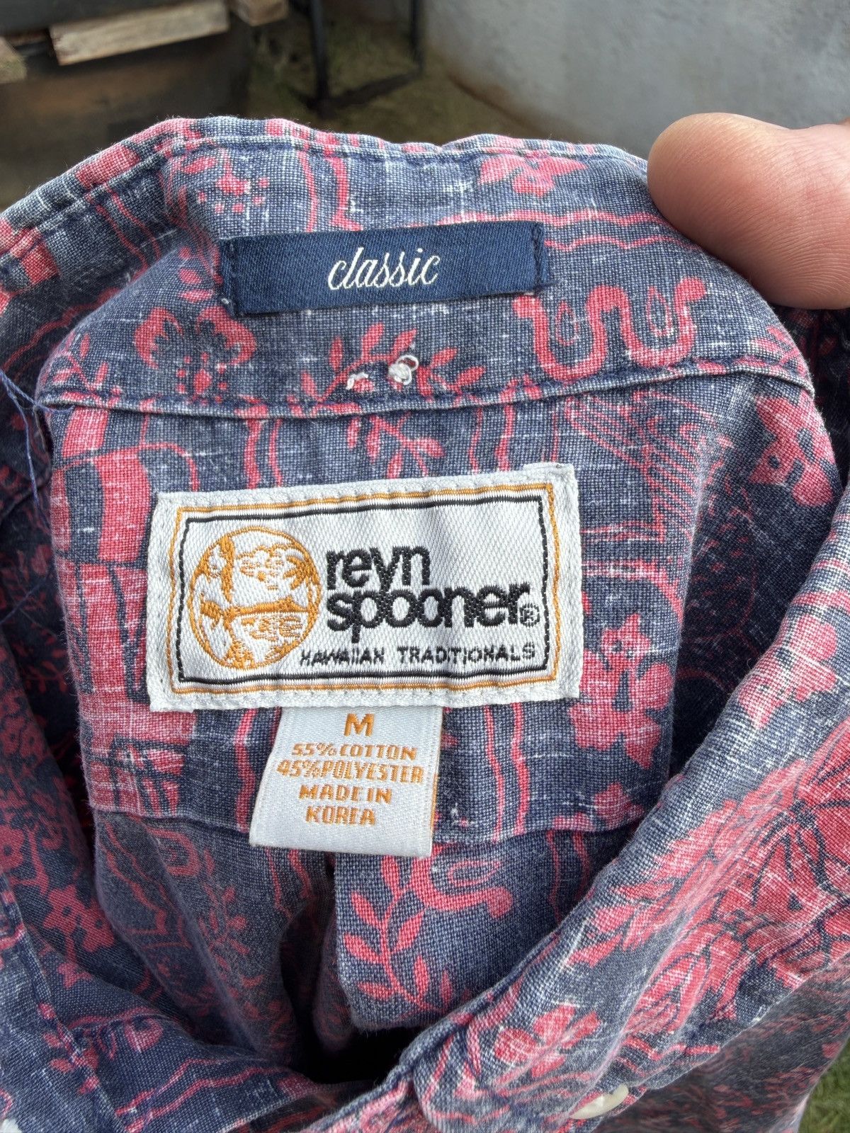 Reyn Spooner PreOwned Reyn Spooner Red/Blue Hawaiian Print Men's M Size US M / EU 48-50 / 2 - 4 Thumbnail