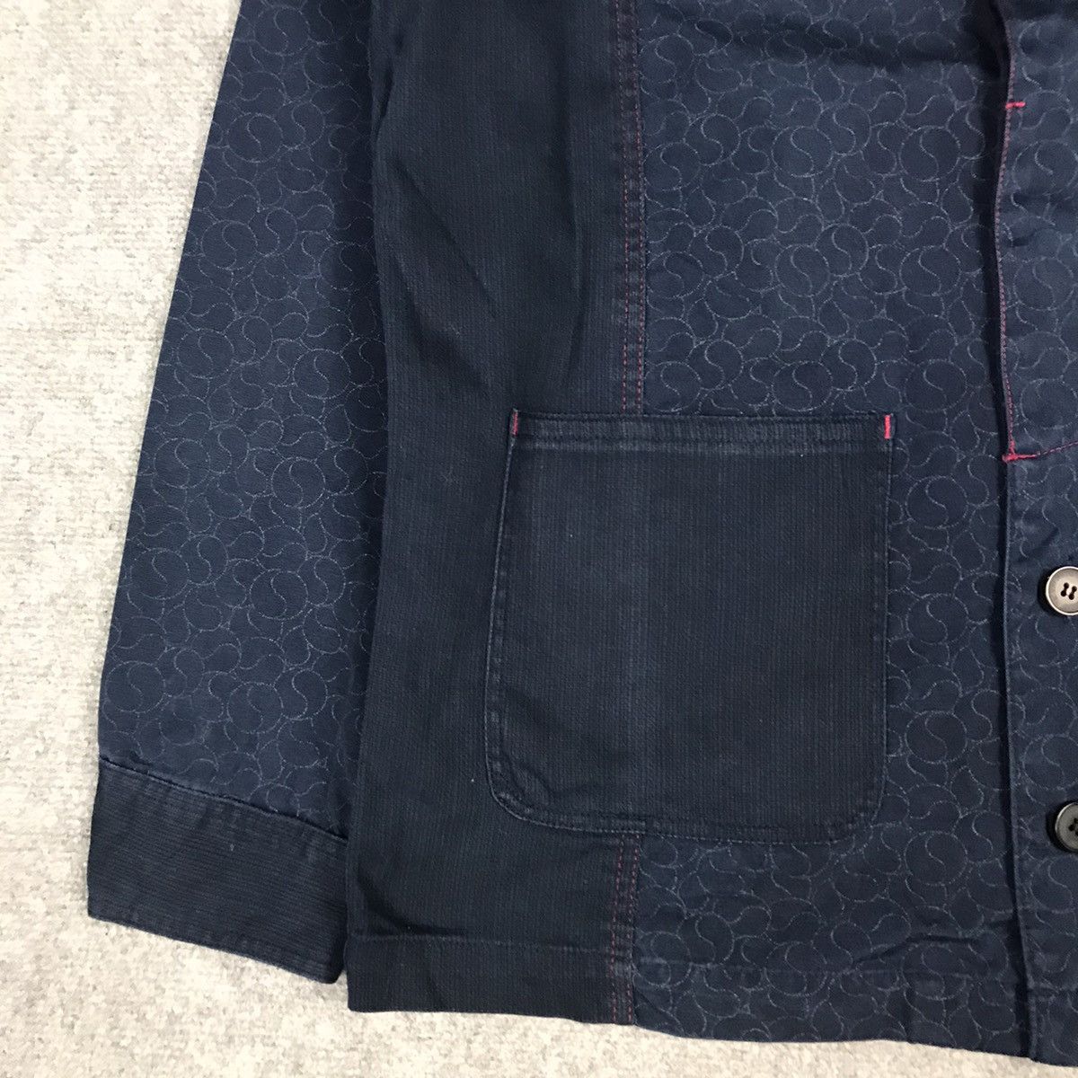 Indigo × Japanese Brand T&C SURF DESIGNS HAWAII INDIGO PATCHWORK BUTTON JACKET Size US M / EU 48-50 / 2 - 3 Thumbnail