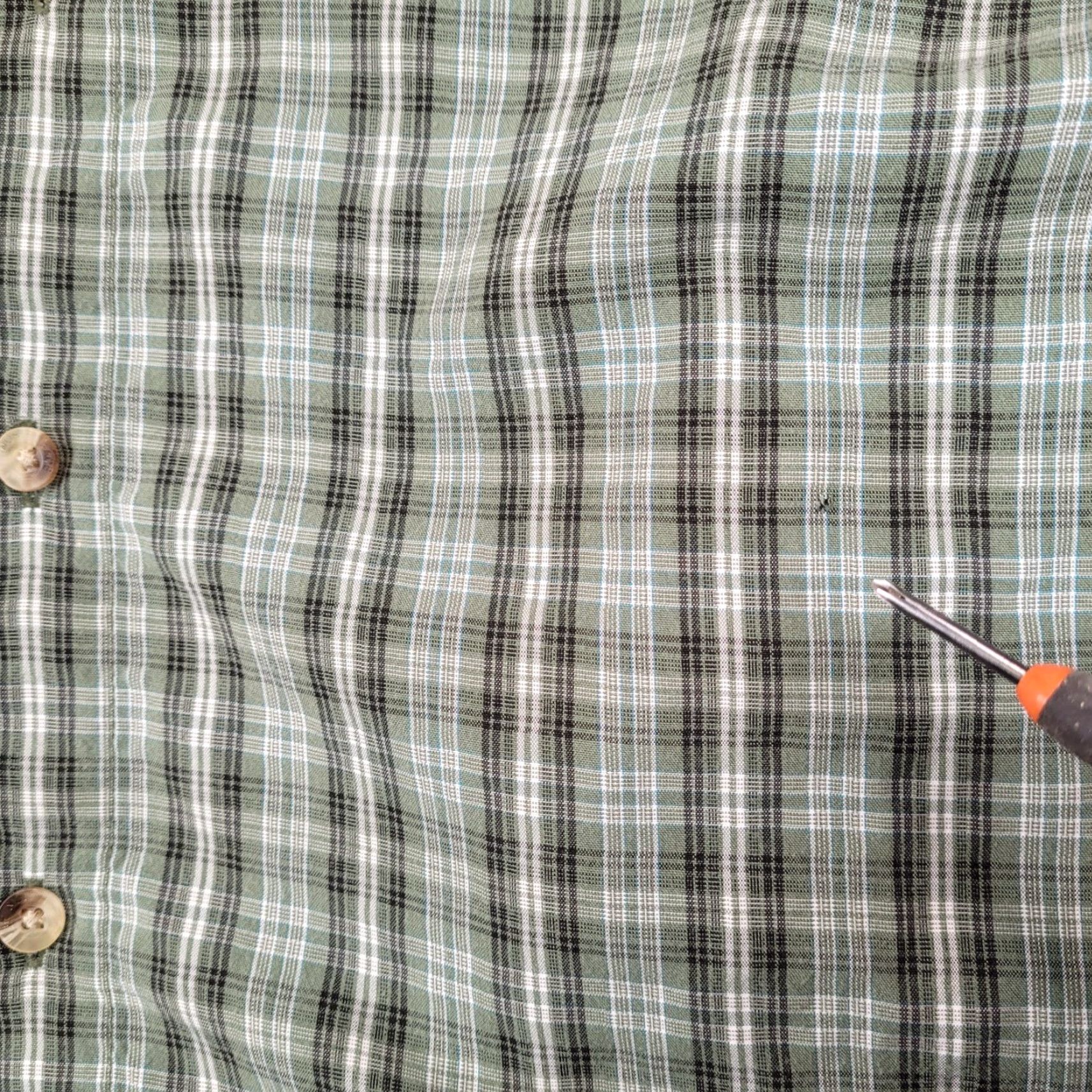 The North Face The North Face Mens XL Green Plaid Short Sleeve Button Up Hiking Shirt Modal Size US XL / EU 56 / 4 - 4 Thumbnail