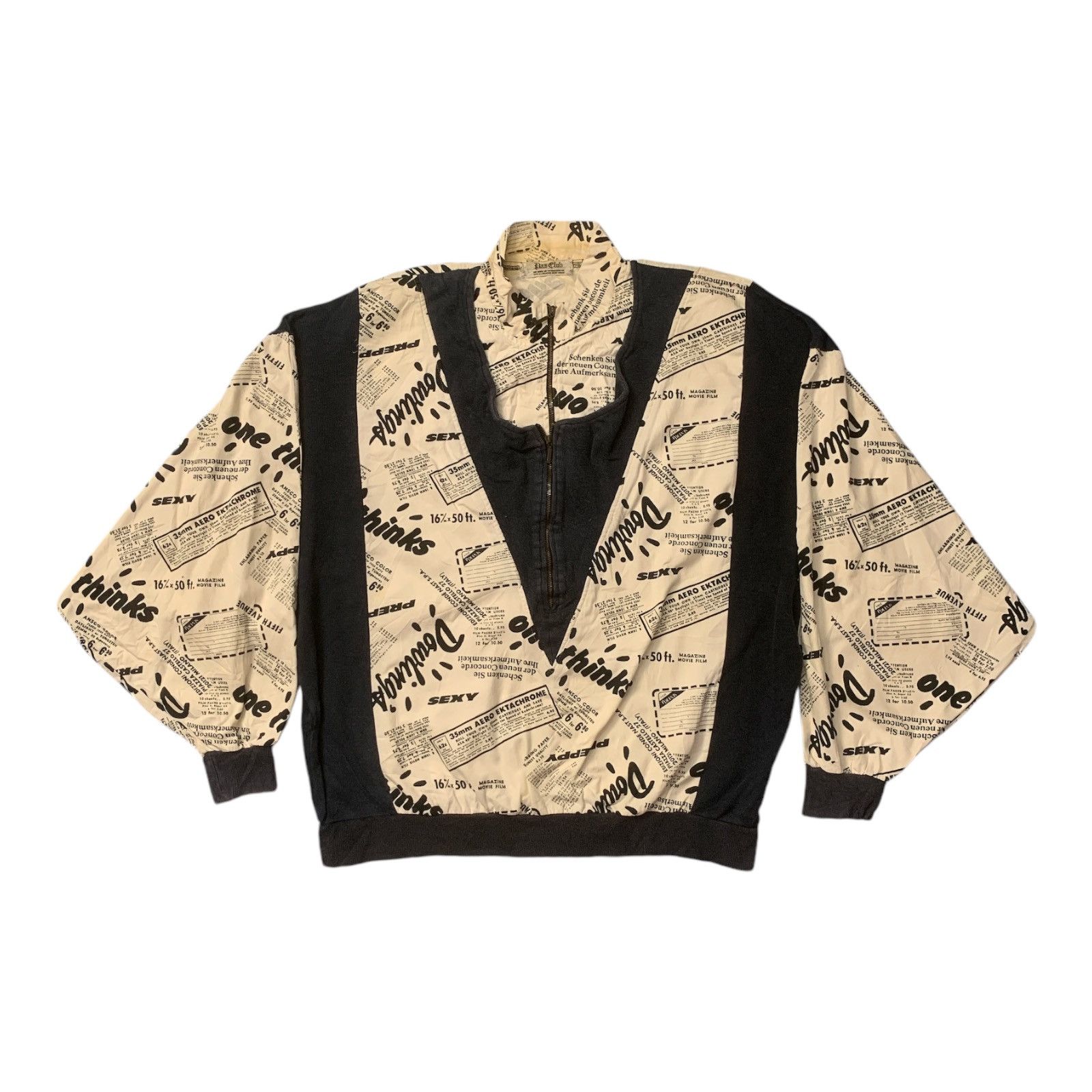 Japanese Brand × Vintage Rare Design Vintage Paz Club Fullprint Sweater Size L / US 10 / IT 46 - 1 Thumbnail