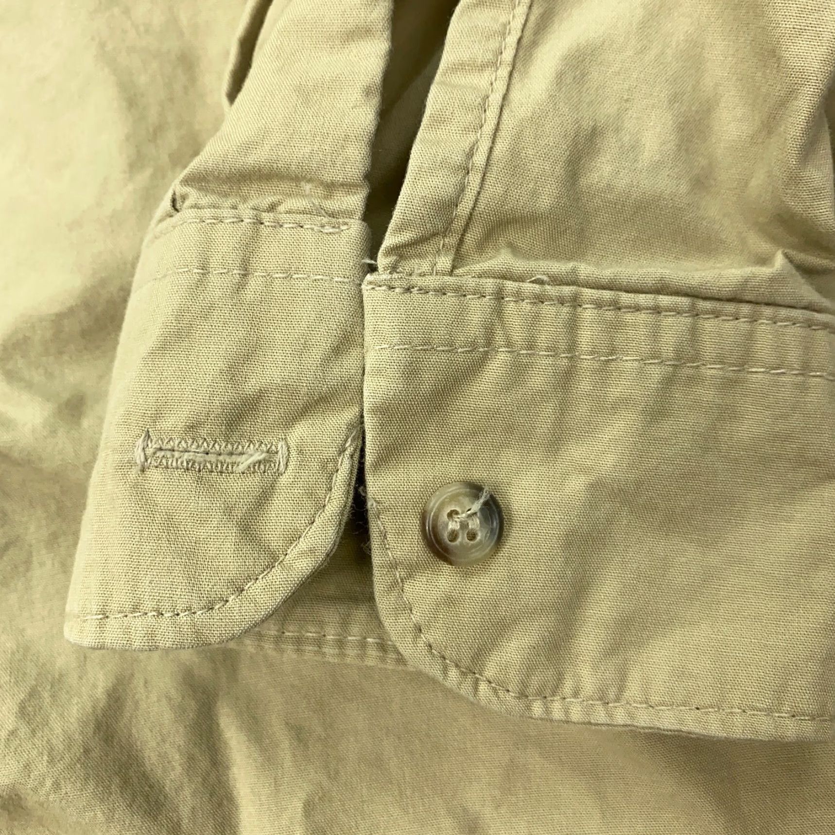 Walls VINTAGE Walls Plaid Button-Up Shirt Mens Medium Beige Utility Safari Classic USA Size US M / EU 48-50 / 2 - 5 Thumbnail