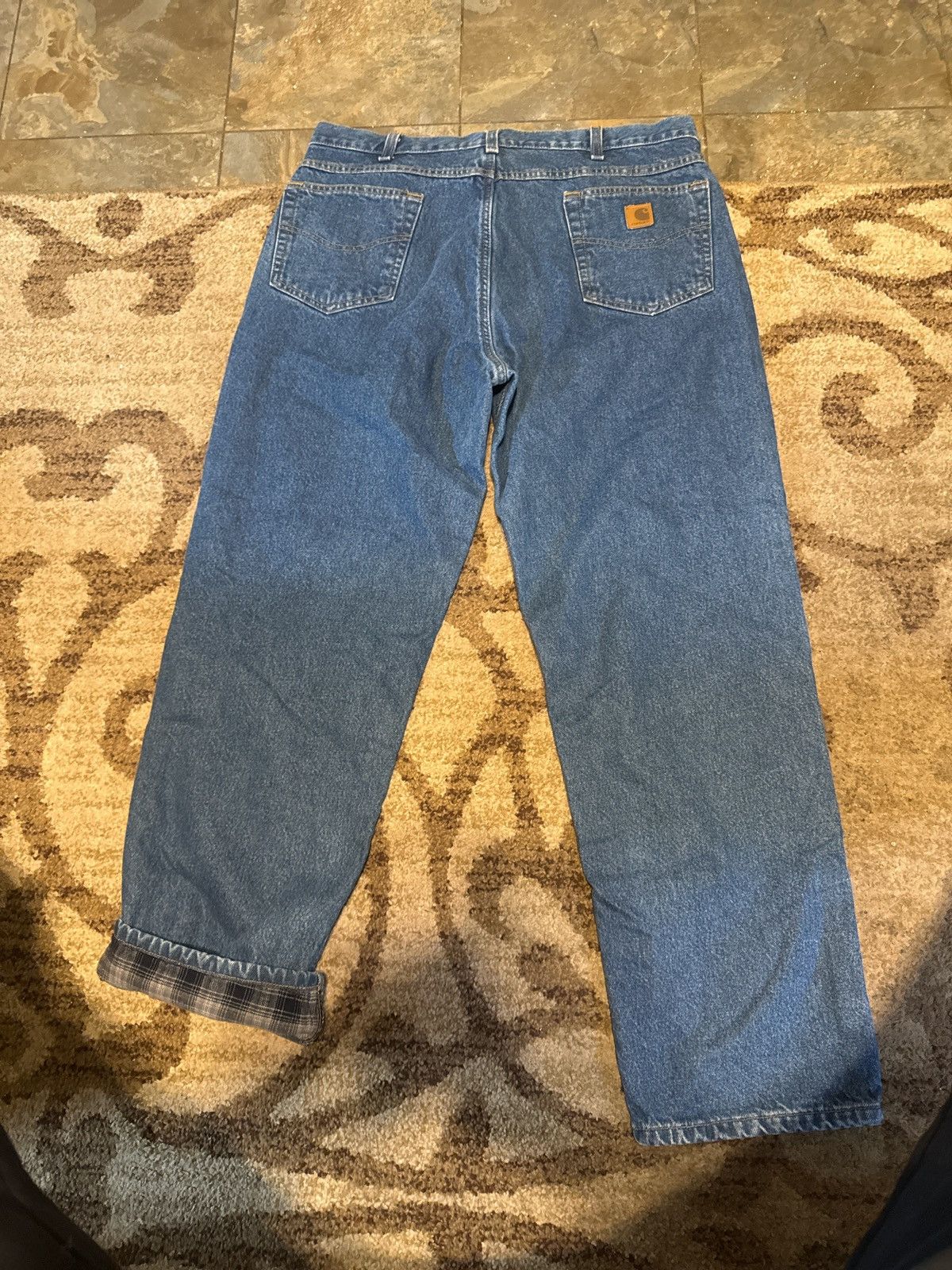 Carhartt × Carhartt Wip × Vintage Vintage lined carharrt jeans Size US 38 / EU 54 - 2 Thumbnail