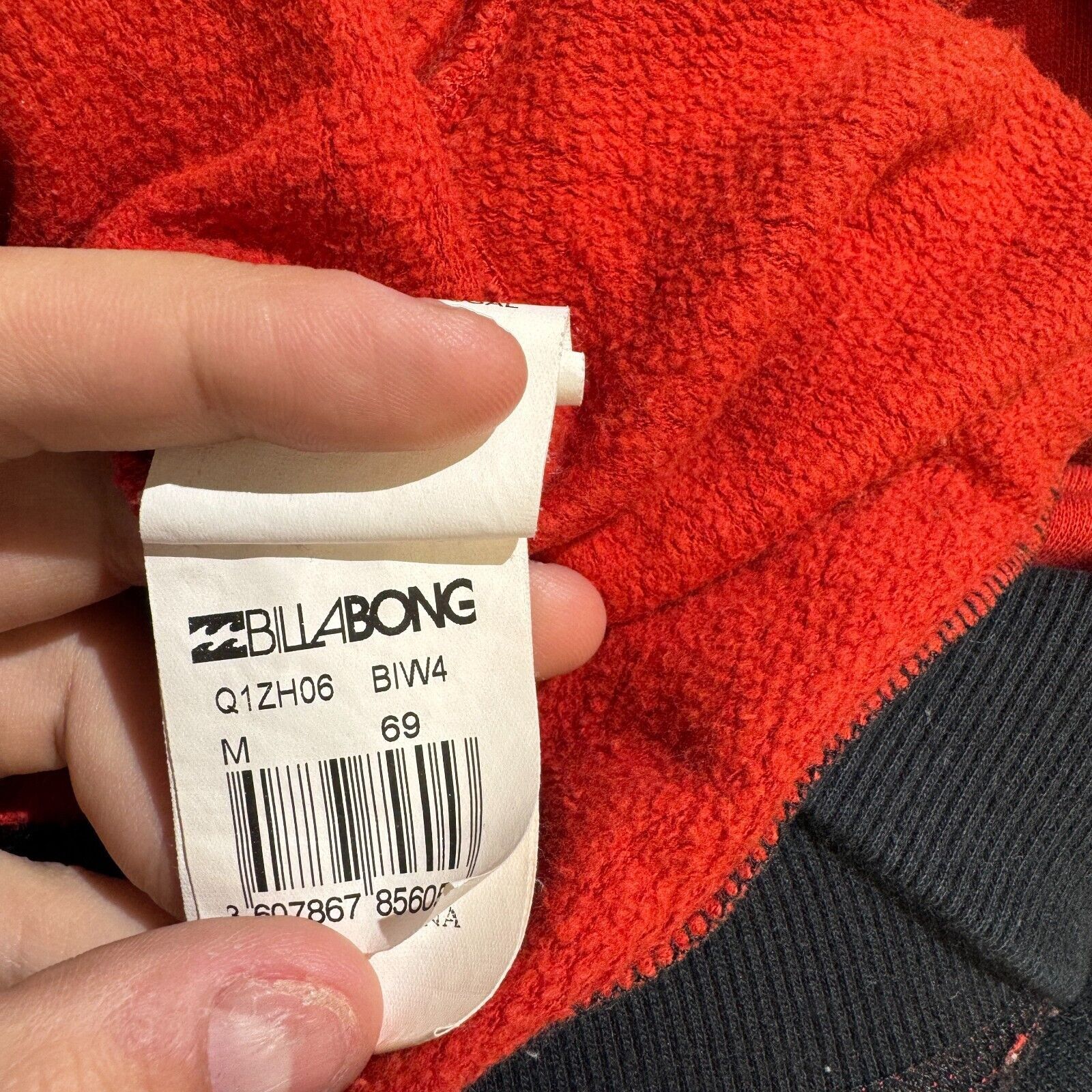 Billabong × Vintage Vintage Billabong Unisex Red Cotton Zip Hoodie Size Medium Size US M / EU 48-50 / 2 - 13 Thumbnail