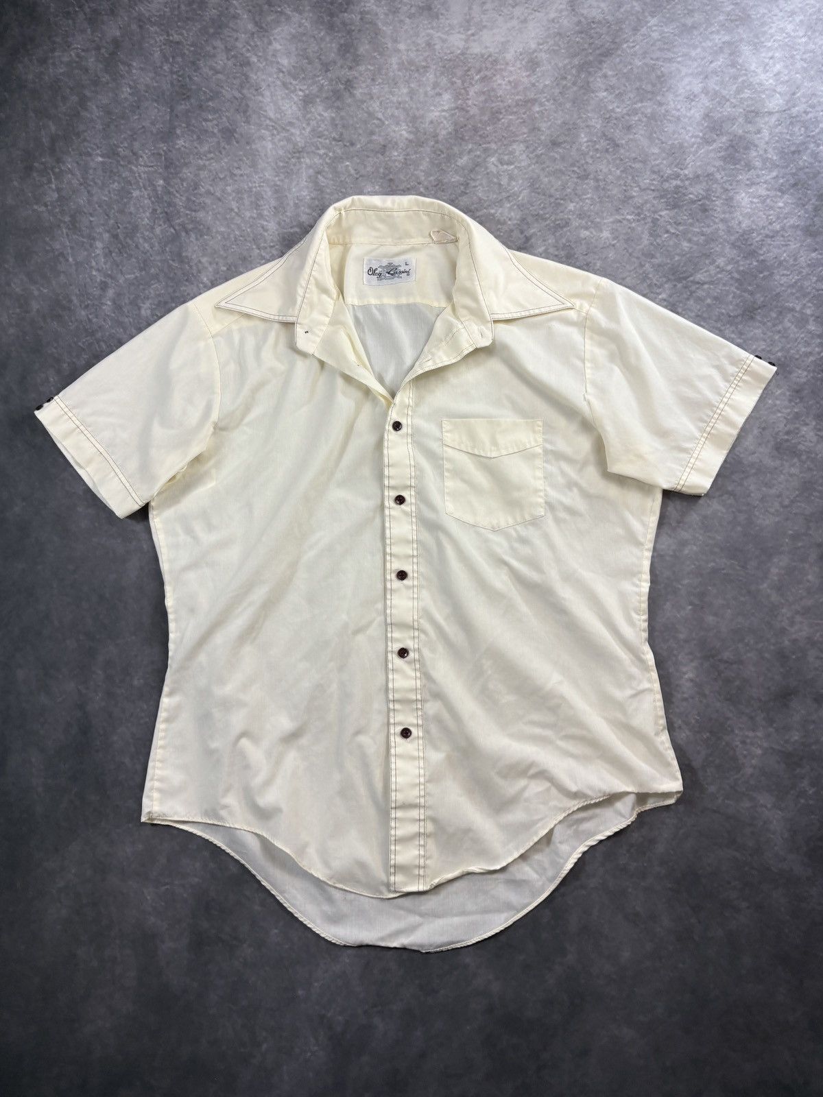 Oleg Cassini Vintage Oleg Cassini Short Sleeve Buttonup Polo Shirt Summer Size US L / EU 52-54 / 3 - 2 Thumbnail