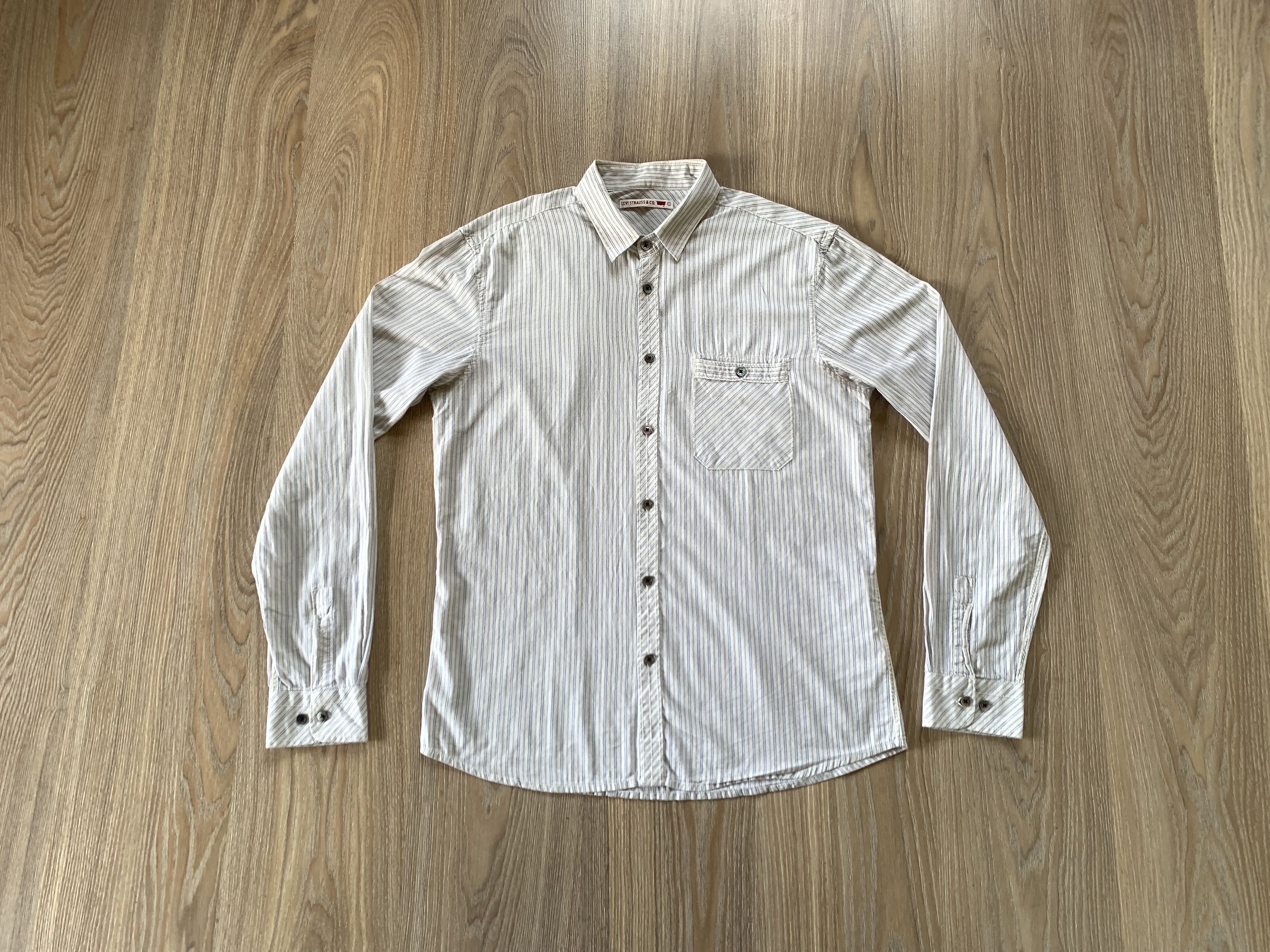 Levi's × Levi's Vintage Clothing Levi's Vintage Long Sleeve Stripe Button Up Shirt Size US L / EU 52-54 / 3 - 1 Thumbnail