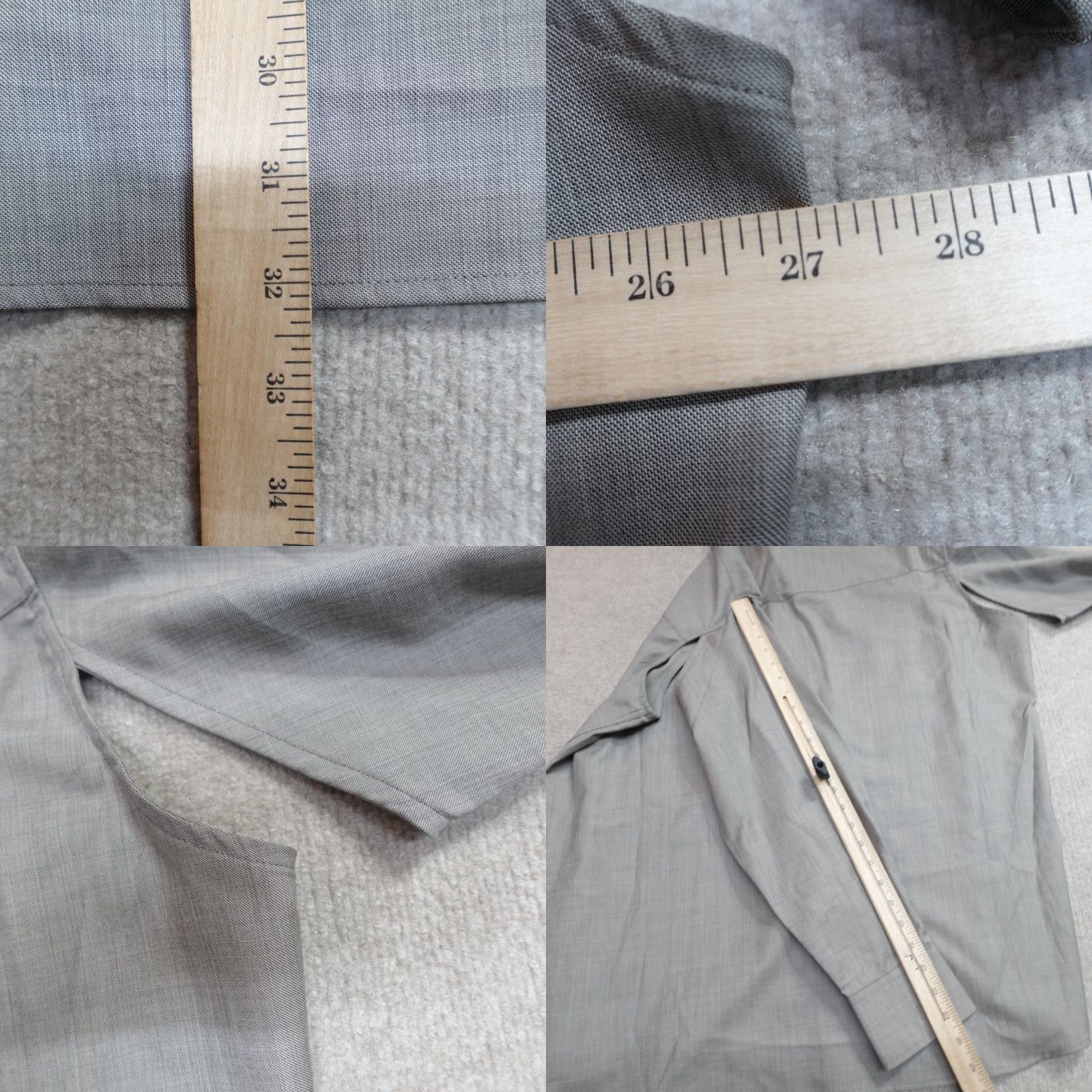 Our Legacy **OUR LEGACY Gray Wool Button-Up Shirt 2XL Western** User: **OUR LEGACY 2XL Gray Wool Button-Up Shirt Western** Size US XXL / EU 58 / 5 - 9 Thumbnail