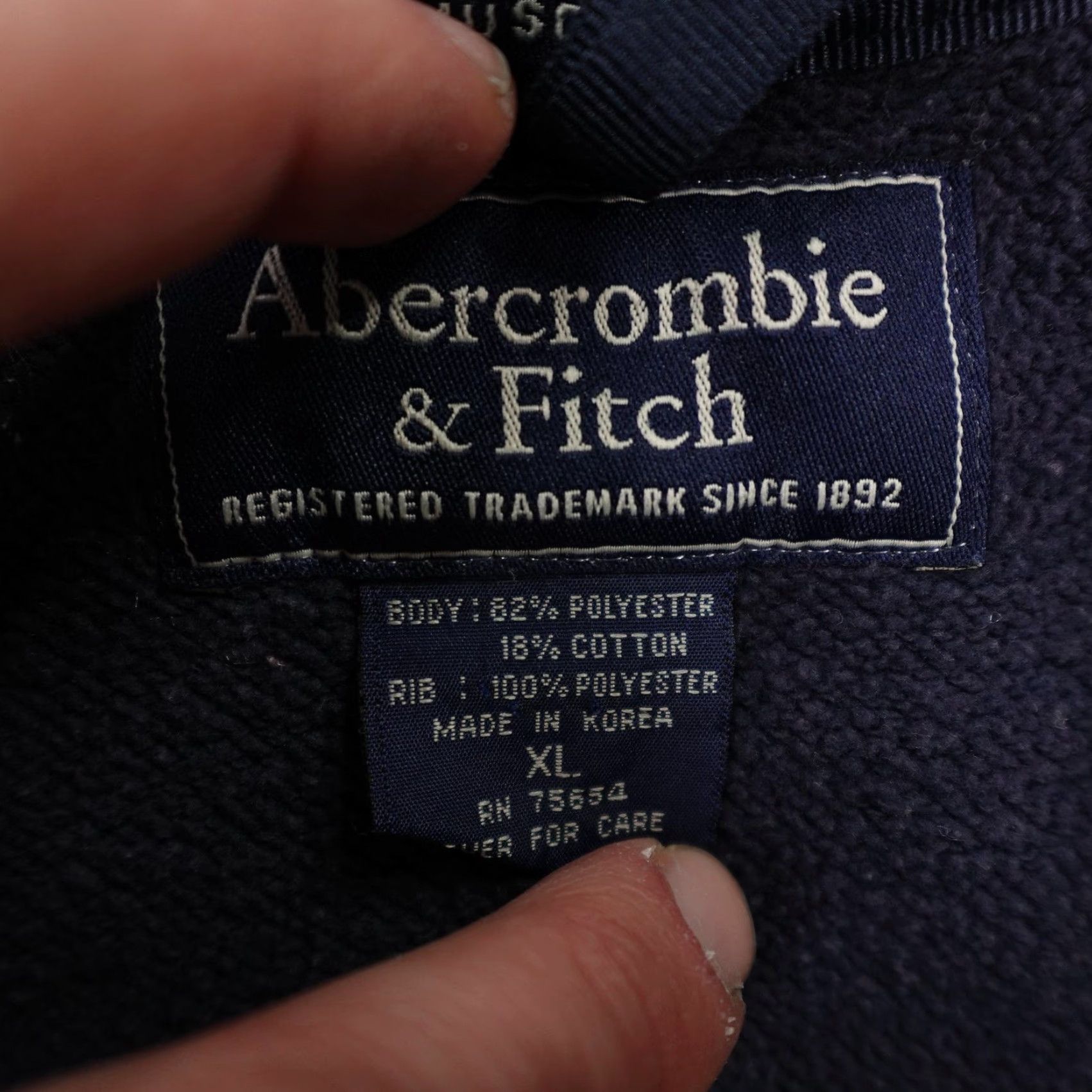 Abercrombie & Fitch VINTAGE Abercrombie & Fitch Jacket Mens XL Blue Muscle Track Coat Full Zip Y2K Size US XL / EU 56 / 4 - 7 Thumbnail